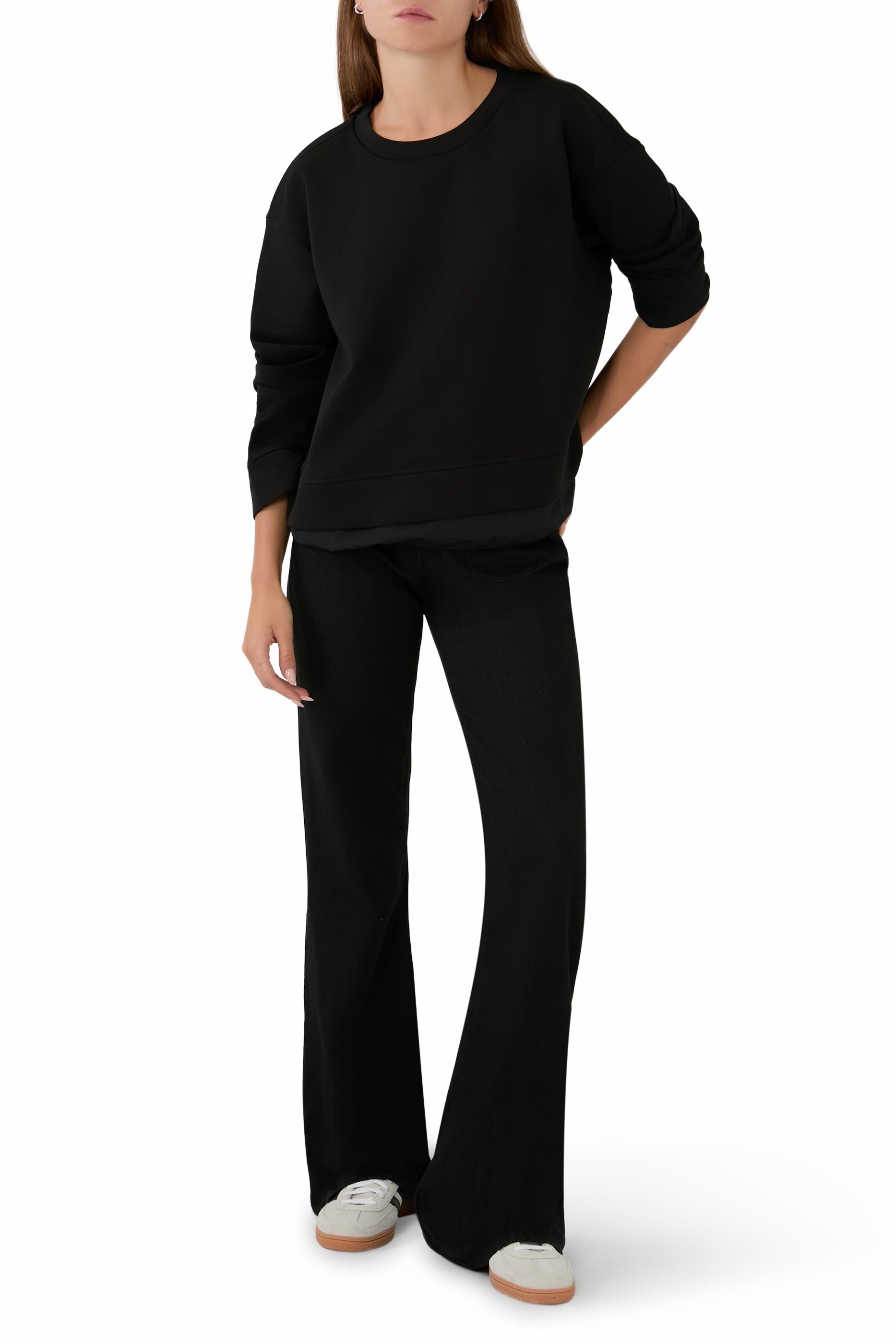 Drawstring Hem Sweatshirt