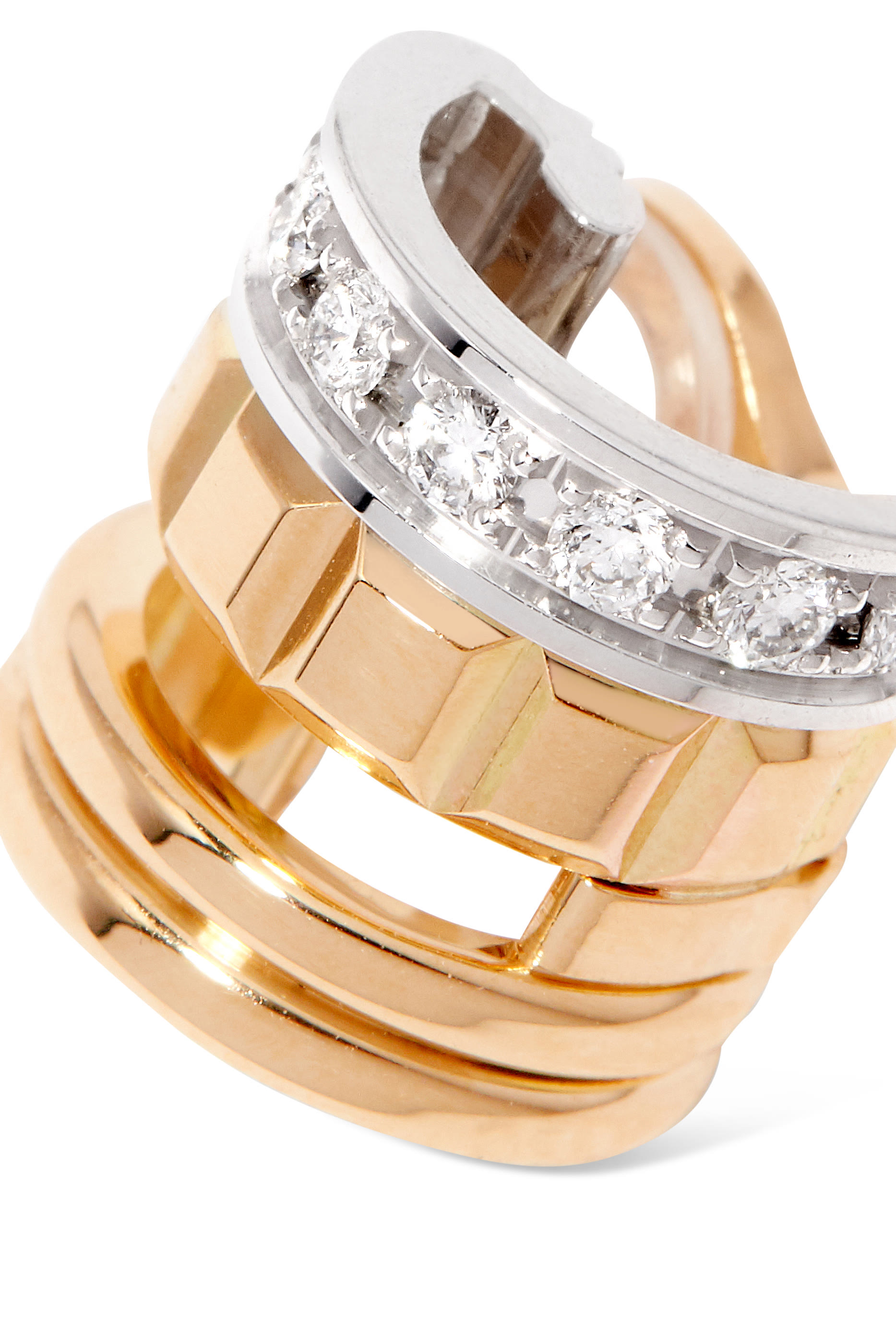 قرط كاتر إصدار راديان صغير بتصميم دائري مرصع بالماس