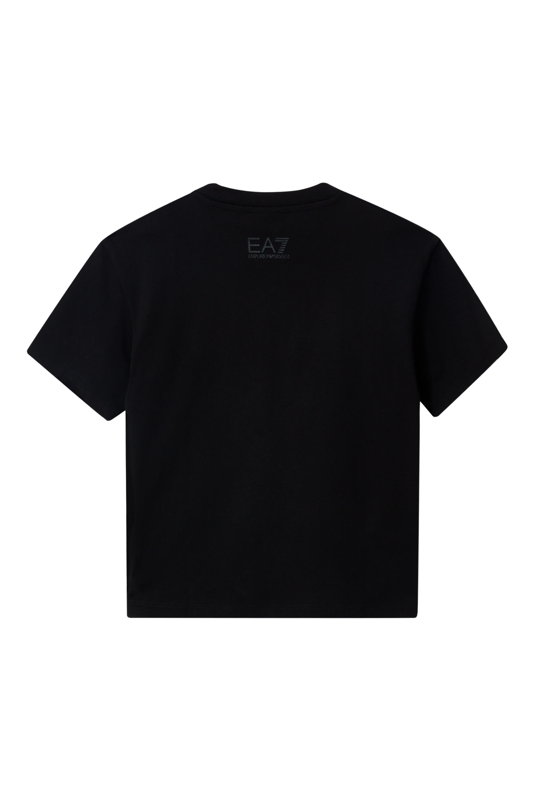 تيشيرت بشريط شعار الماركة للأطفال