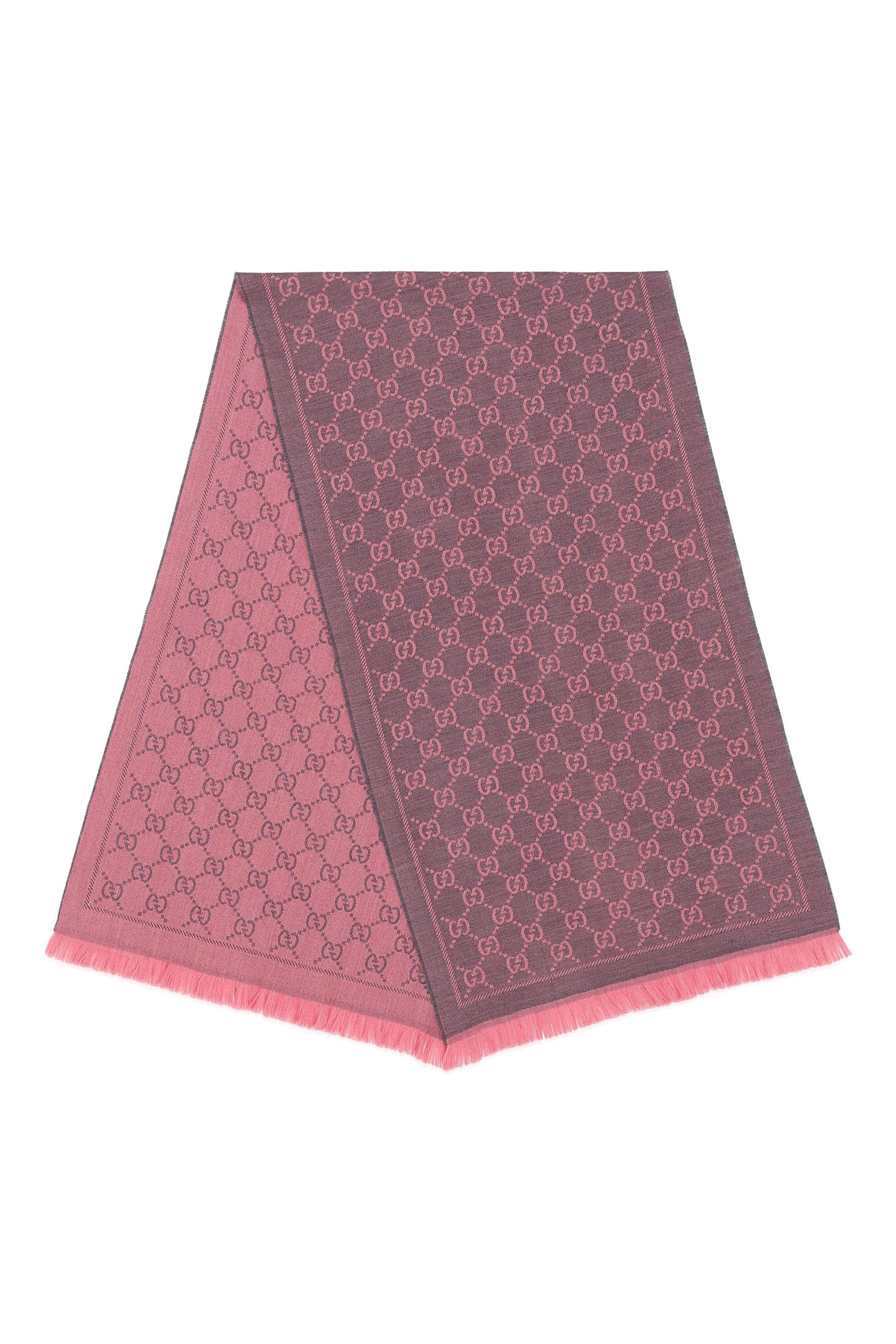 وشاح جاكار منسوج بنقشة شعار GG