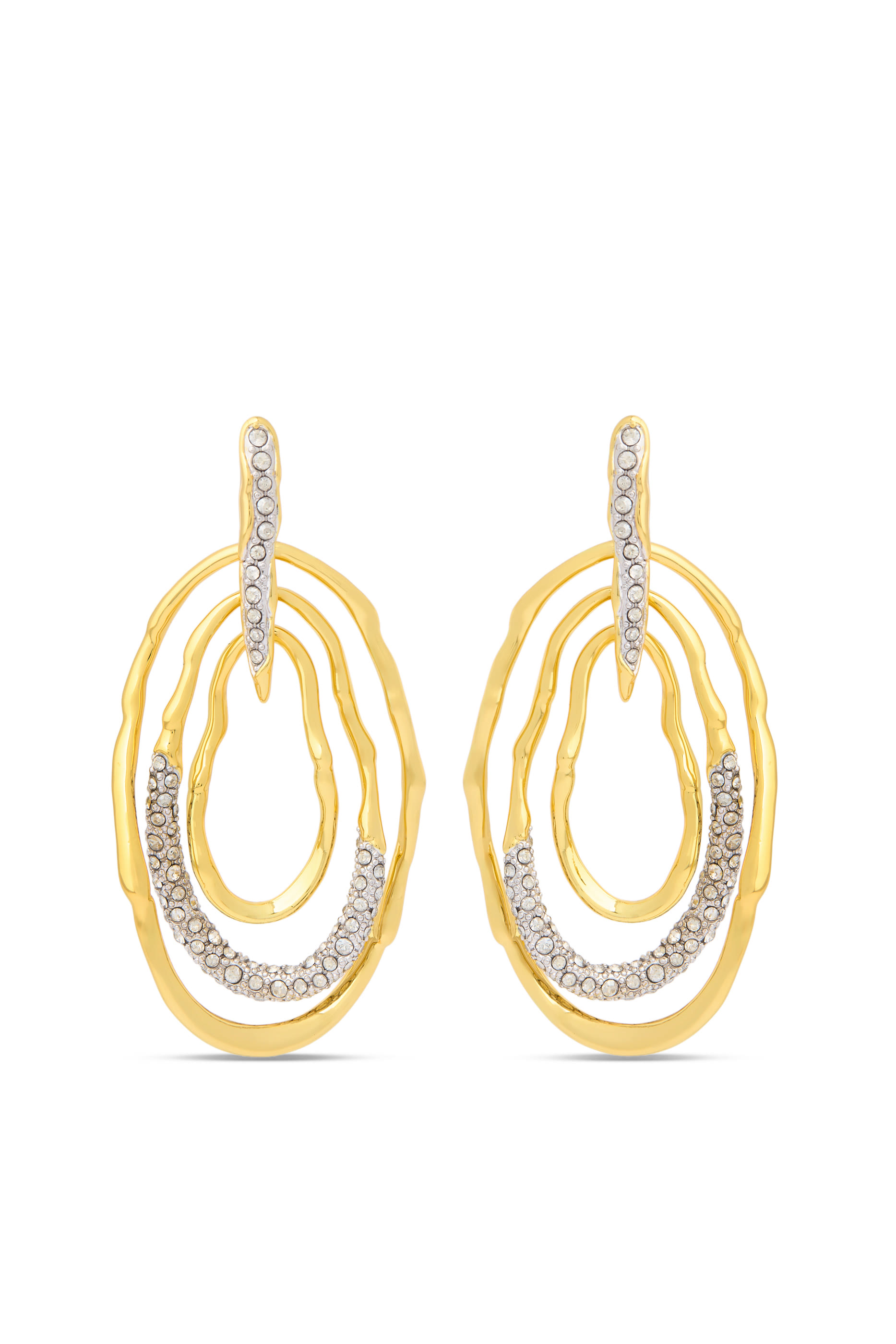 أقراط سولاناليس متحركة مرصعة بكريستال بافيه