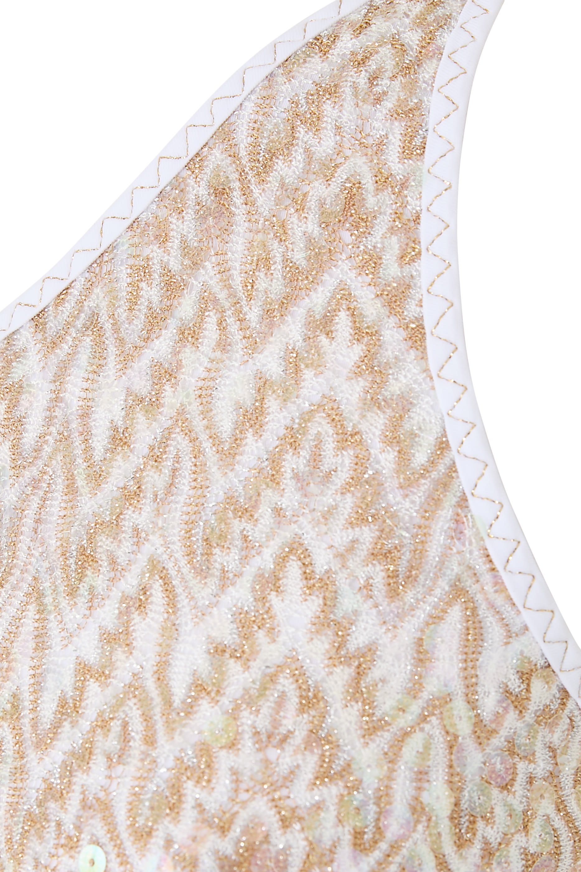 لباس سباحة قطعة واحدة بنقشة خطوط متعرجة