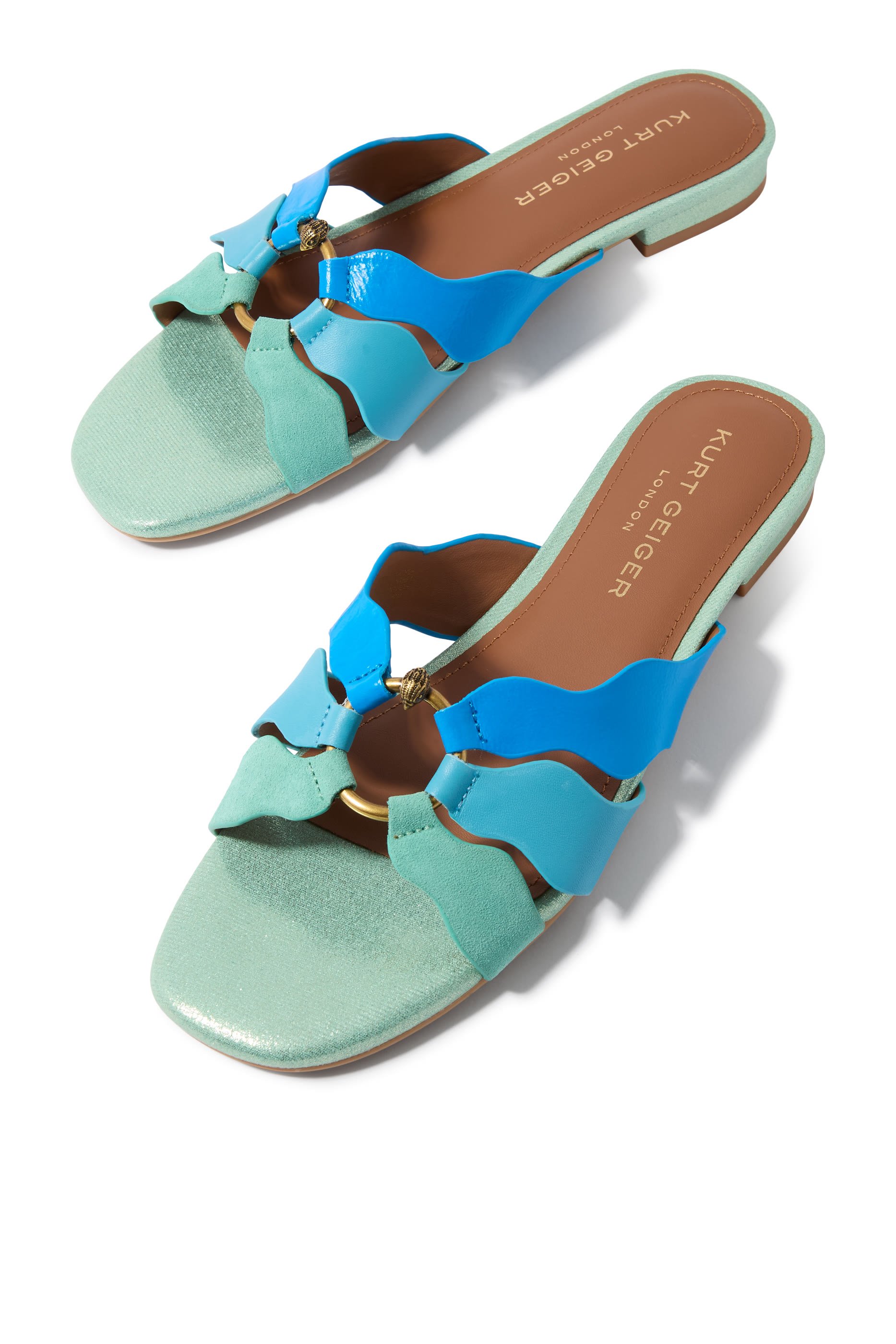 Sun Wave Flat Sandals