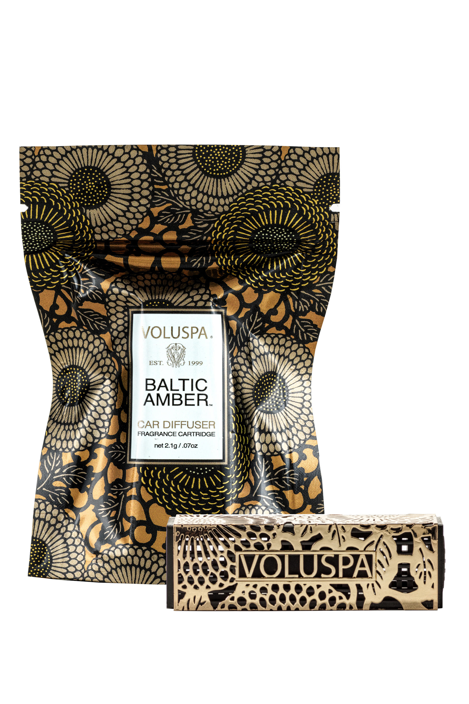 موزع وعبوة عطر بالتيك أمبر للاستخدام أثناء السفر