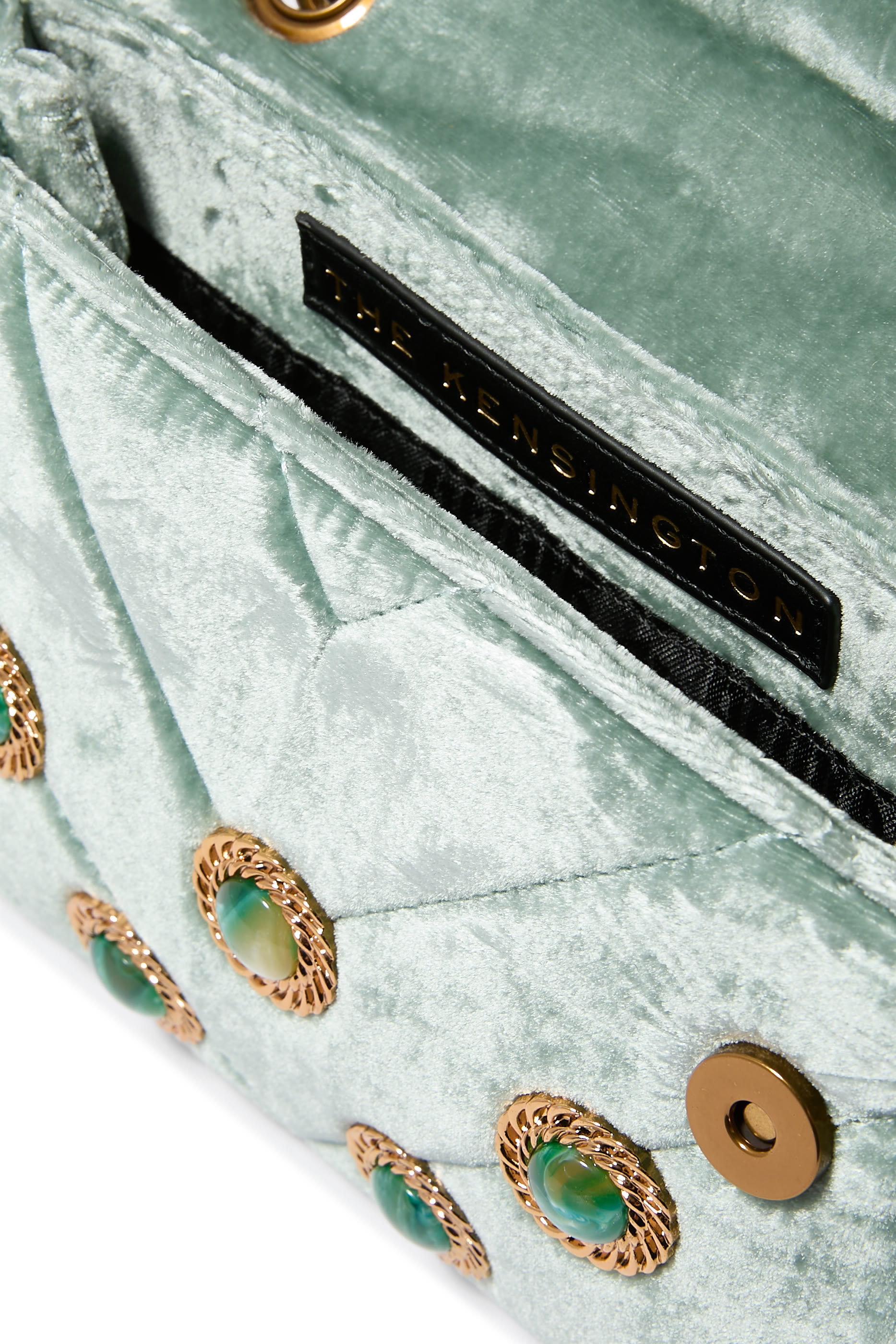 حقيبة كنسنغتون صغيرة قماش مخملي