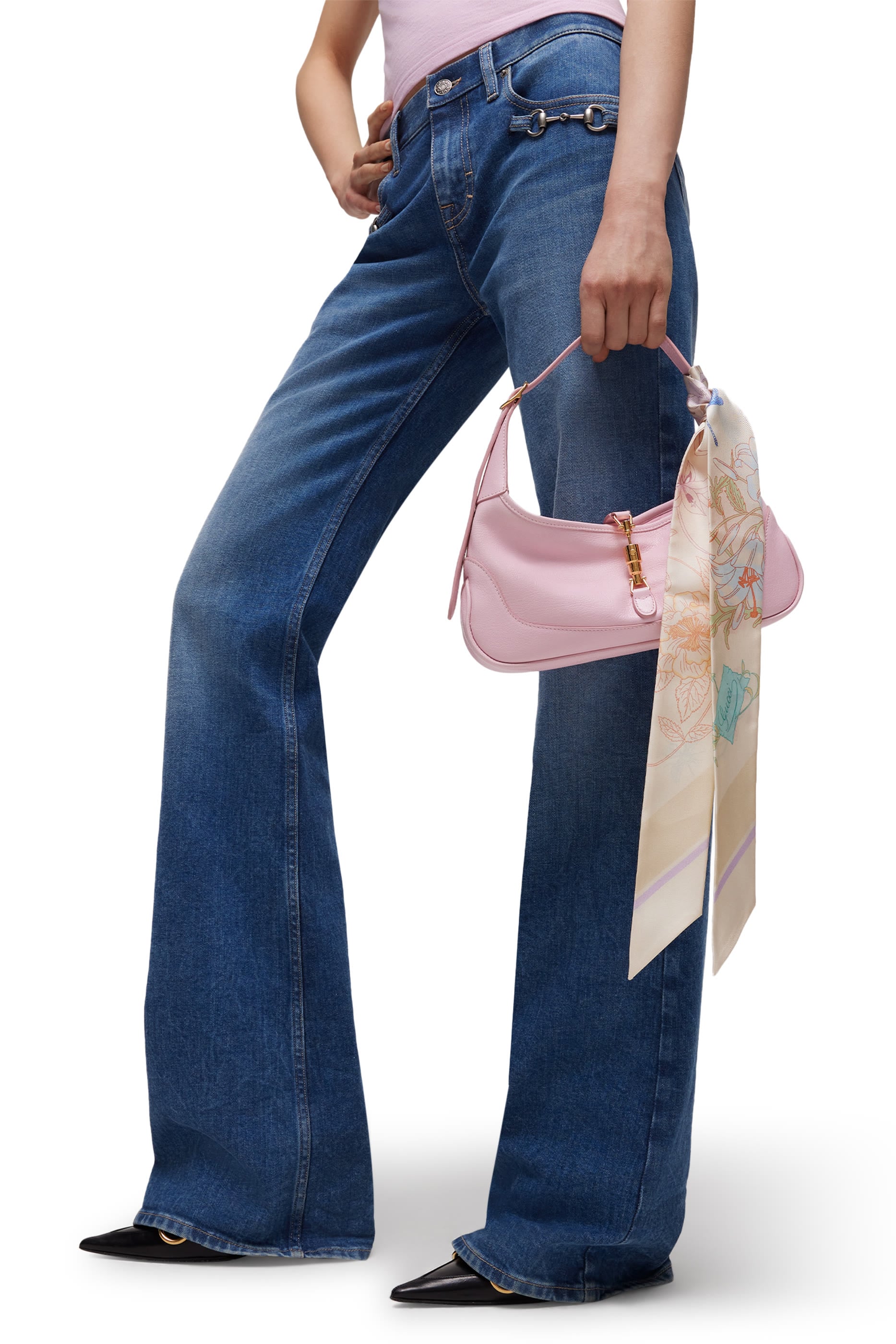 وشاح مزين بطبعات حرير 