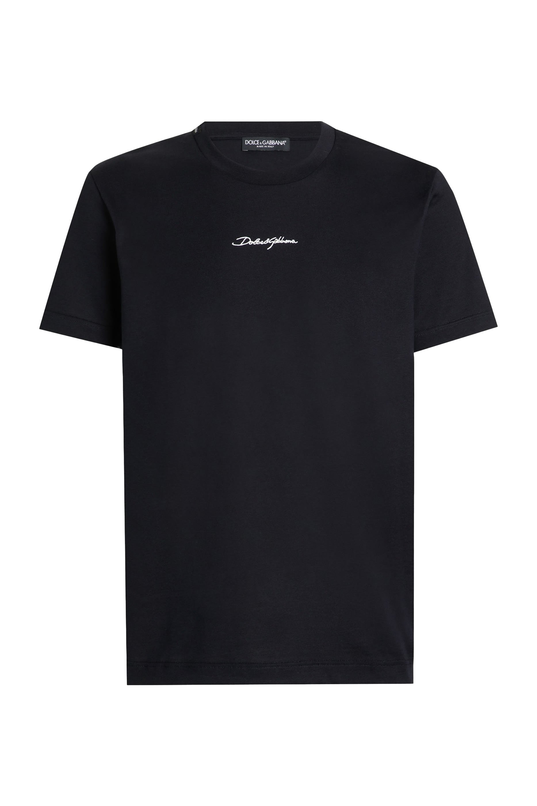 تيشيرت برقعة بتطريز شعار الماركة قطن