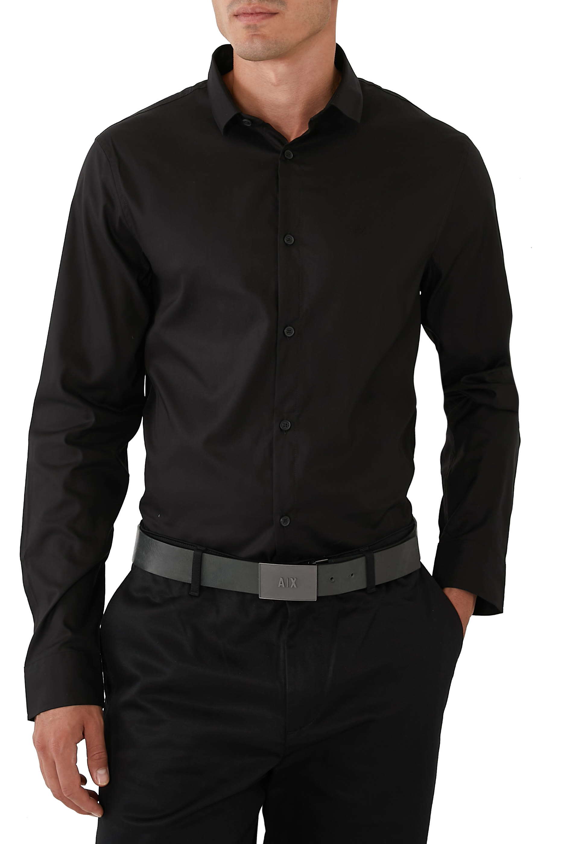 حزام بشعار الماركة جلد