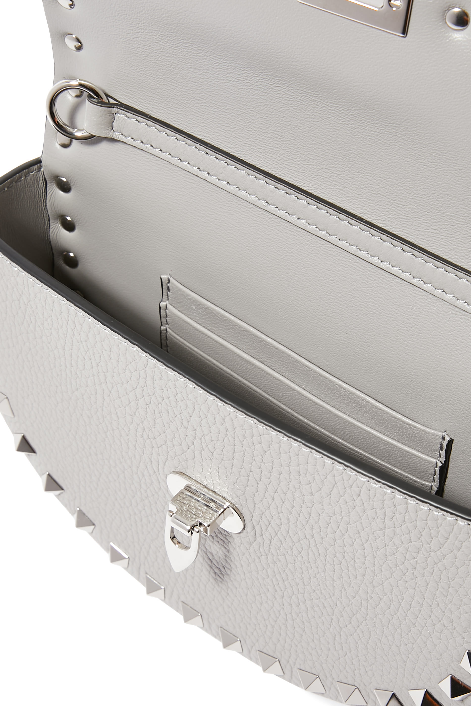 حقيبة كروس صغيرة مرصعة بحلي هرمية