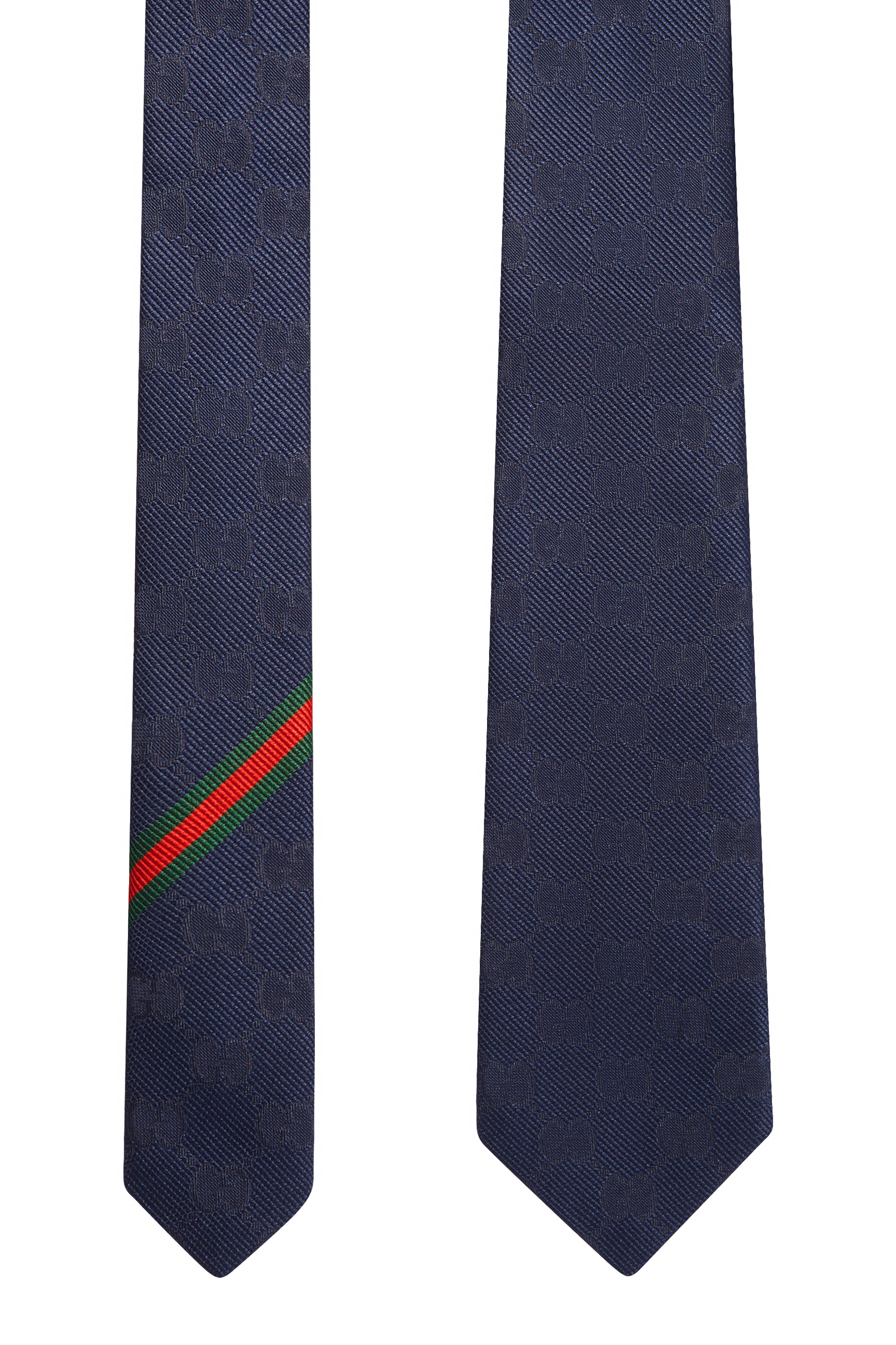 ربطة عنق حرير بنقشة حرفي شعار الماركة جاكار