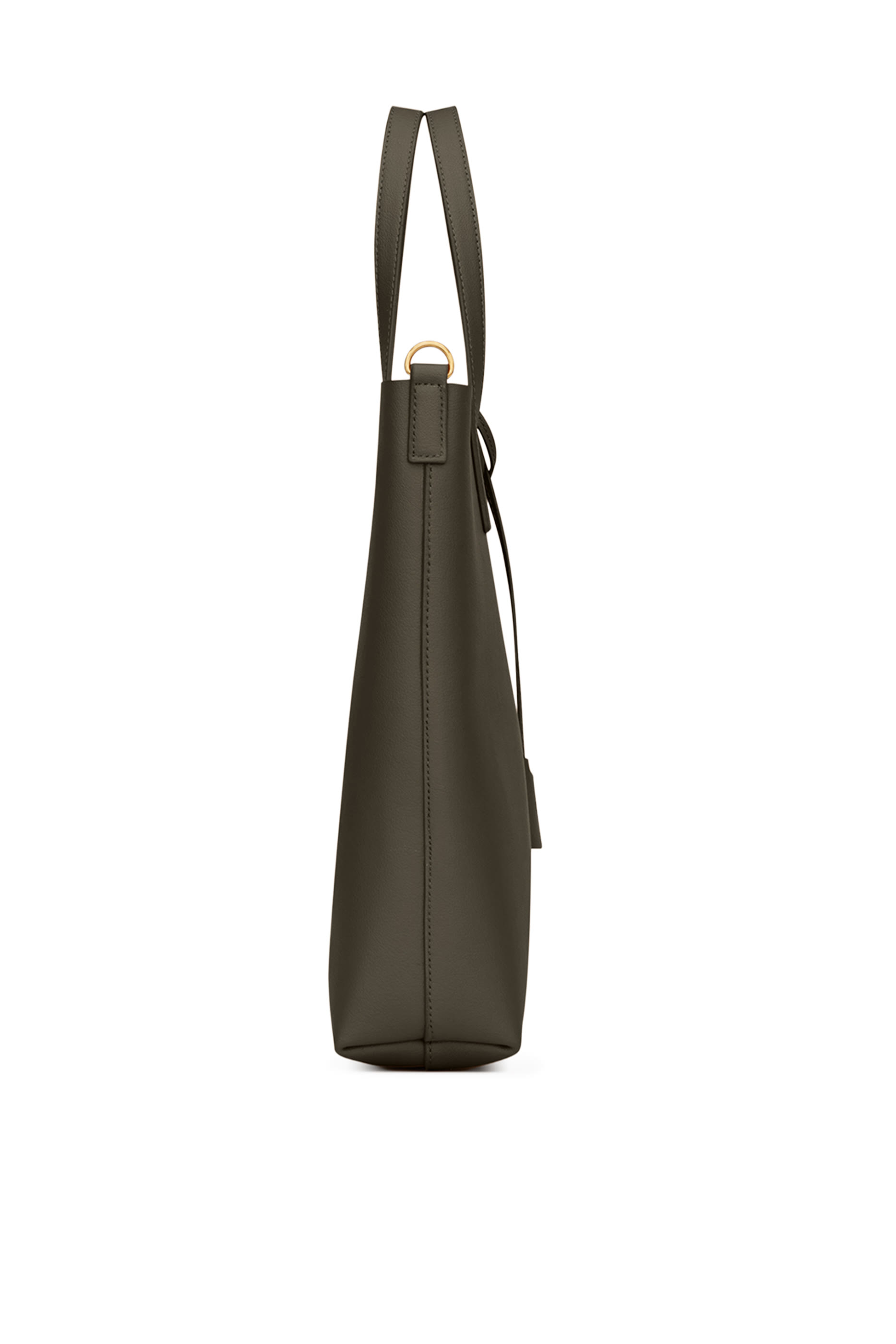 حقيبة يد بشعار الماركة جلد