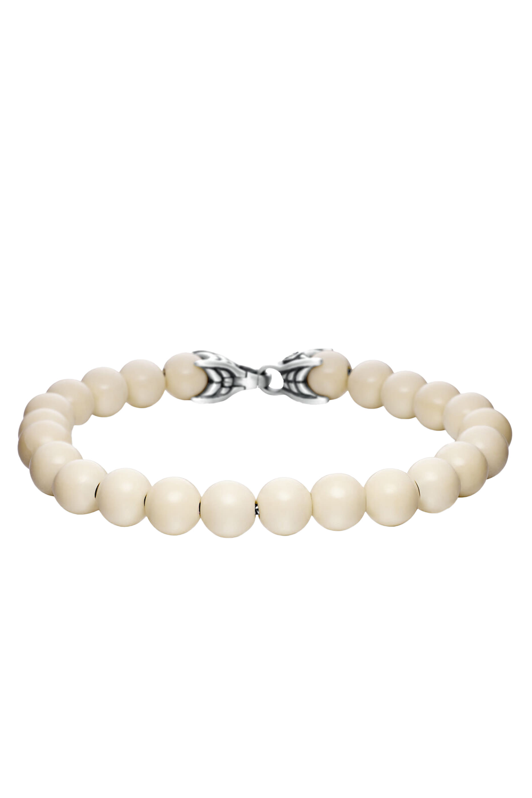 سوار بتصميم مسبحة بخرز ريفر، فضة إسترينية