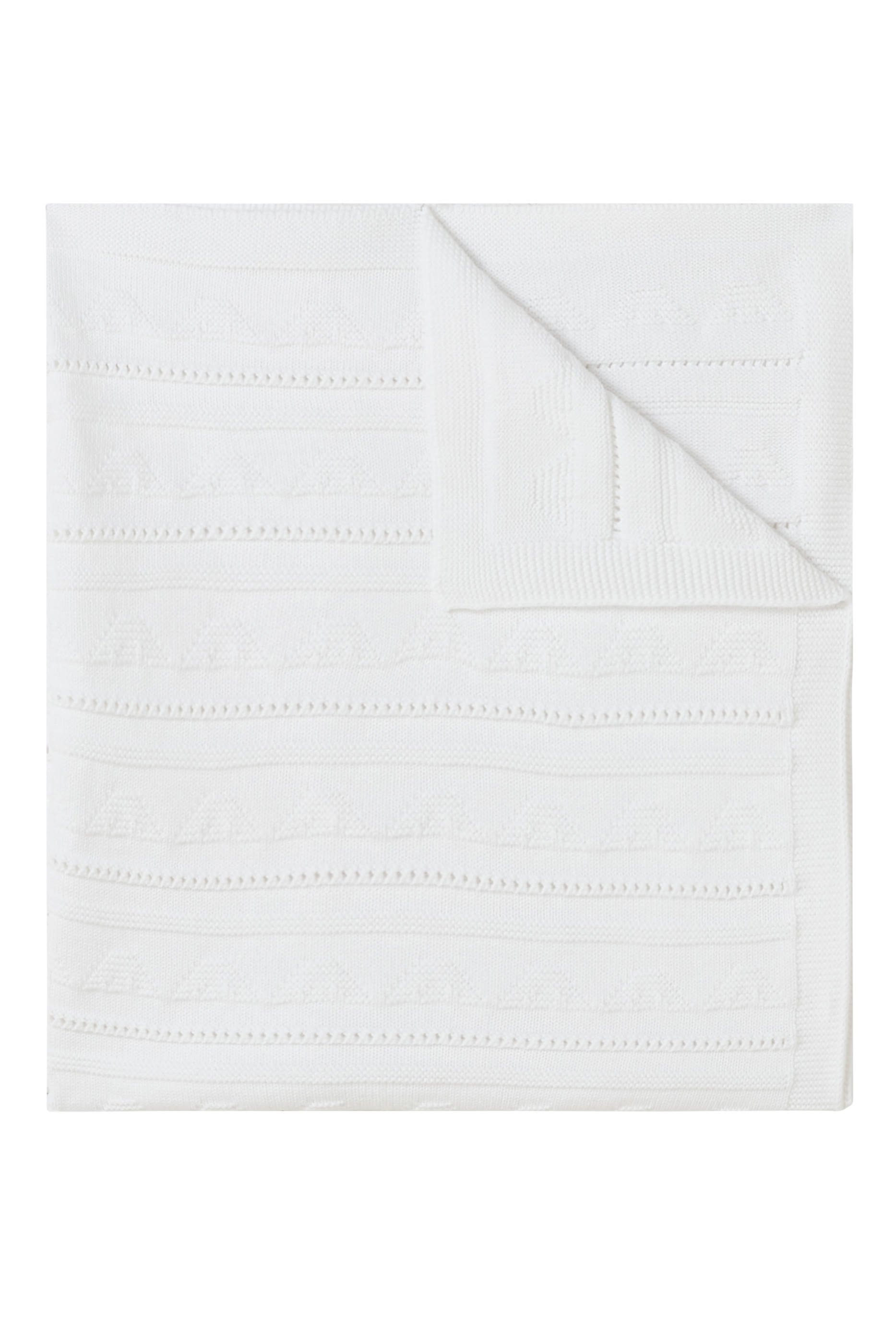 بطانية بشعار الماركة وخطوط أفقية للأطفال