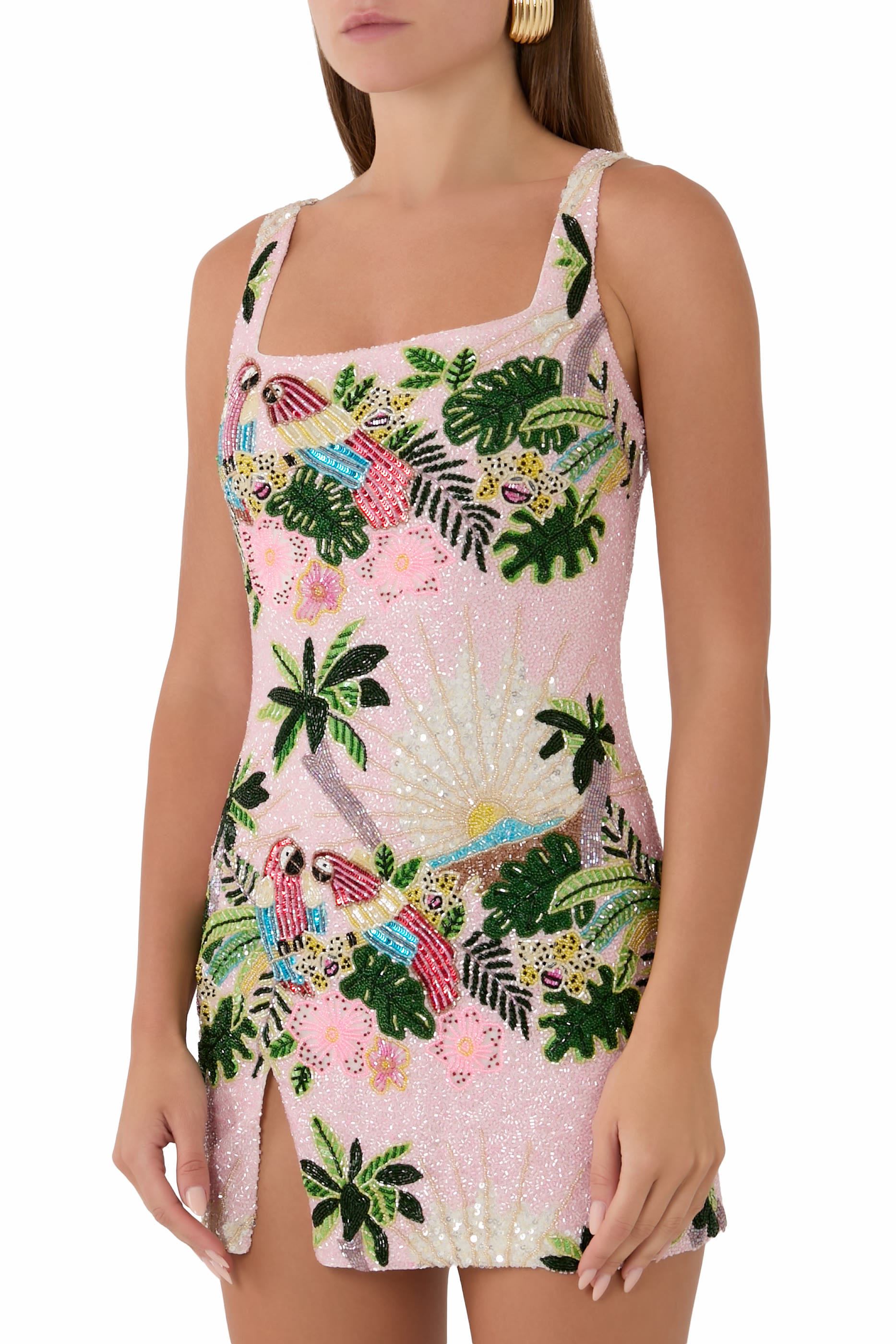 فستان باندورا لوكس مطرز بخرز باليد