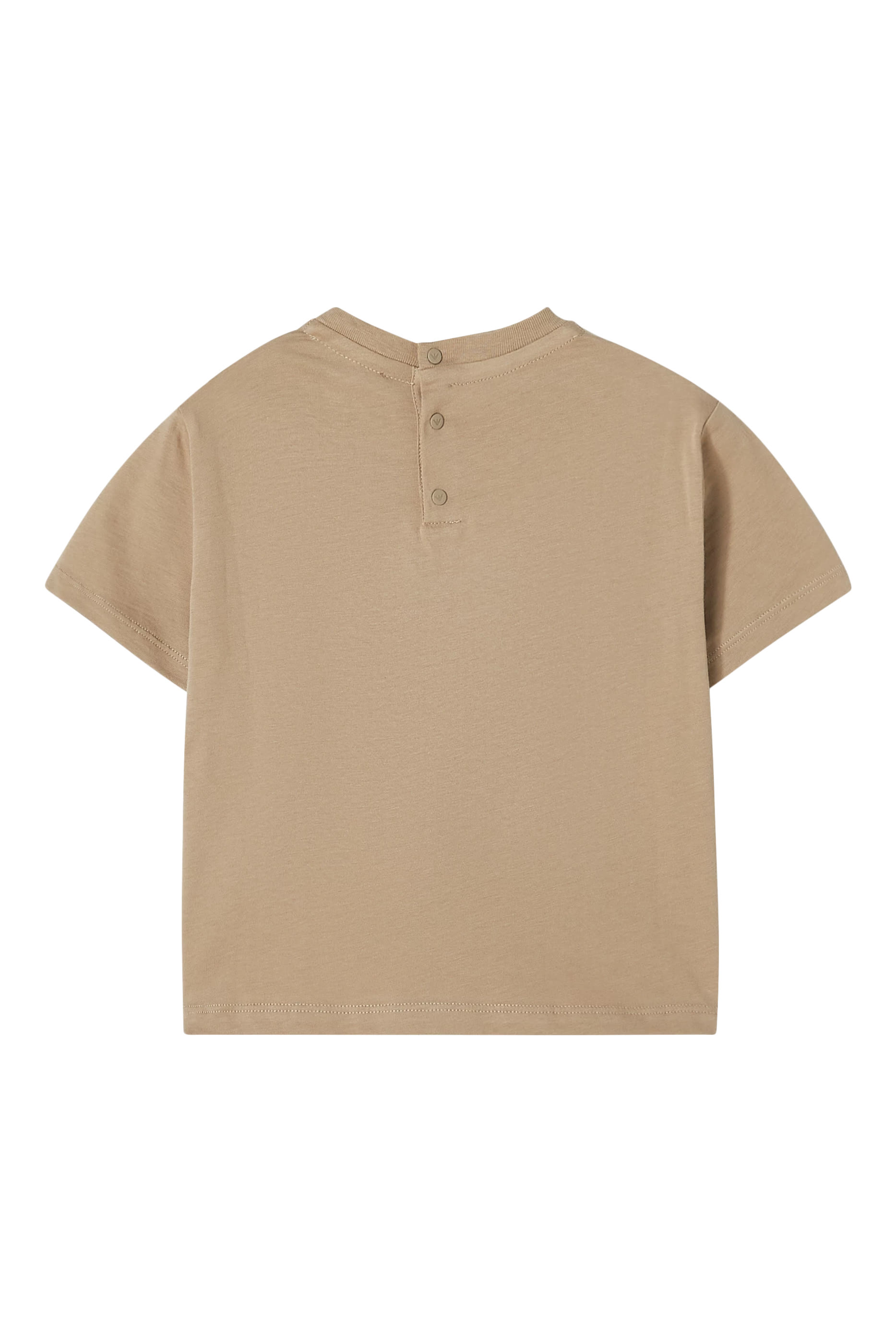 تيشيرت مزين بشعار الماركة للأطفال