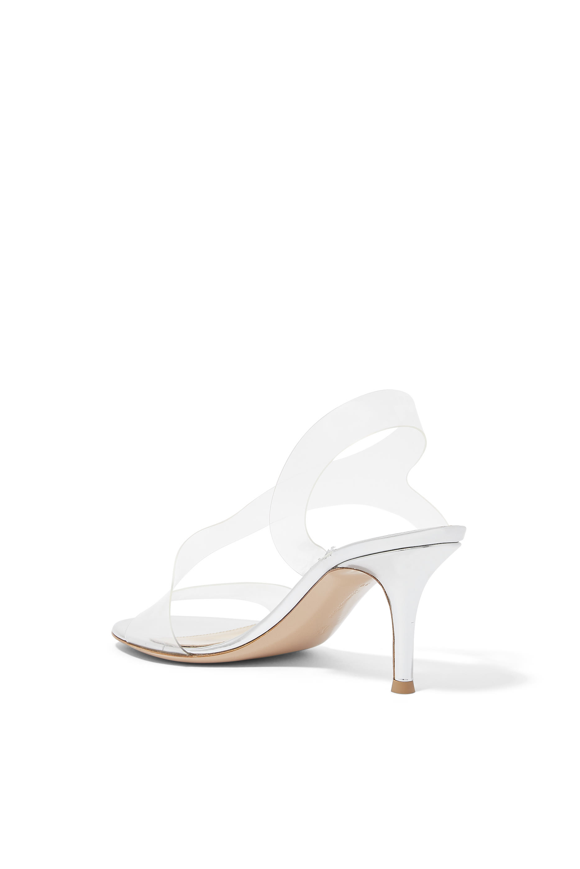 صندل متروبوليس 70 بأجزاء شفافة بتصميم غير متماثل