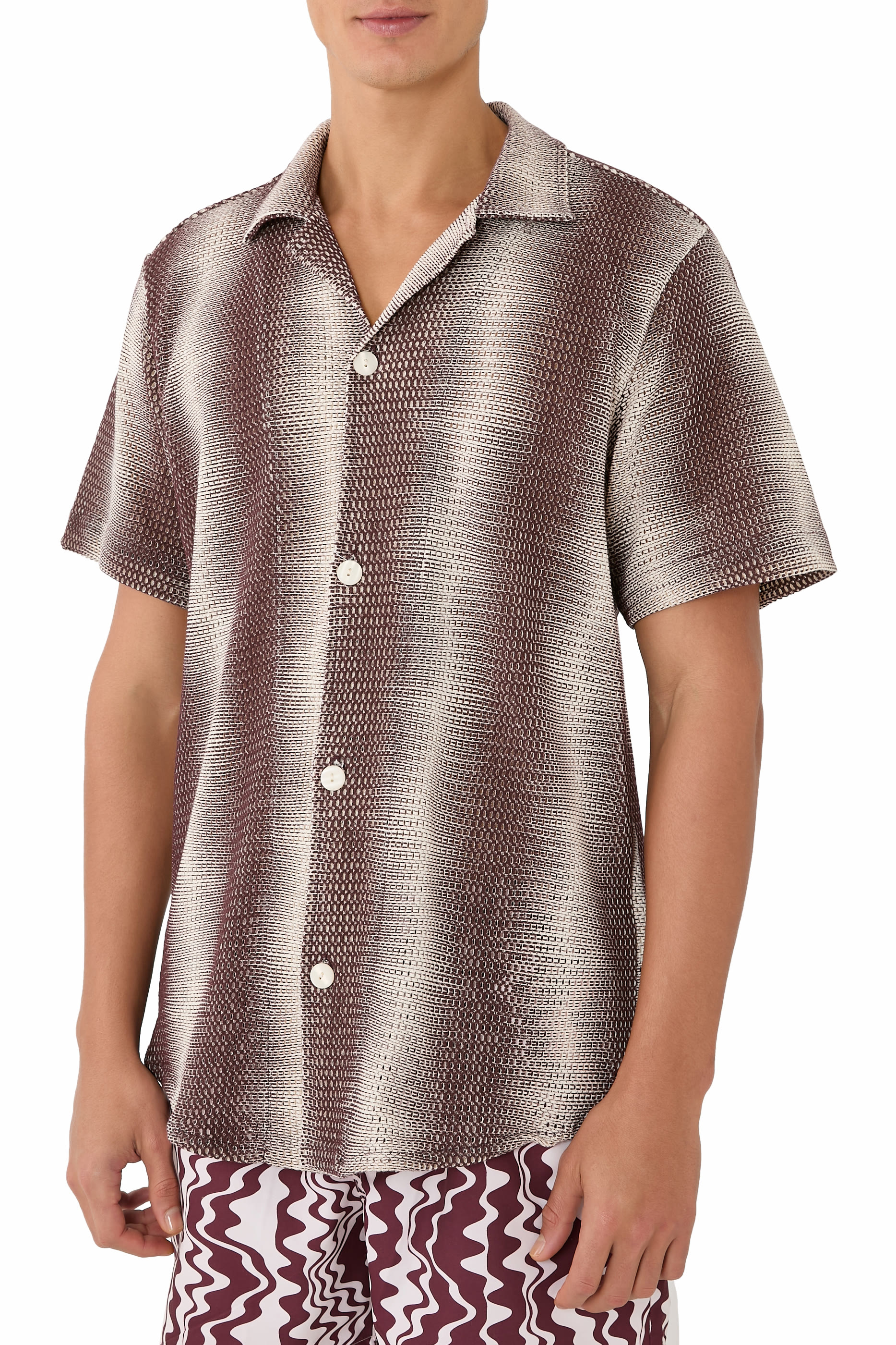  Merlot Echo Cuba Net Shirt