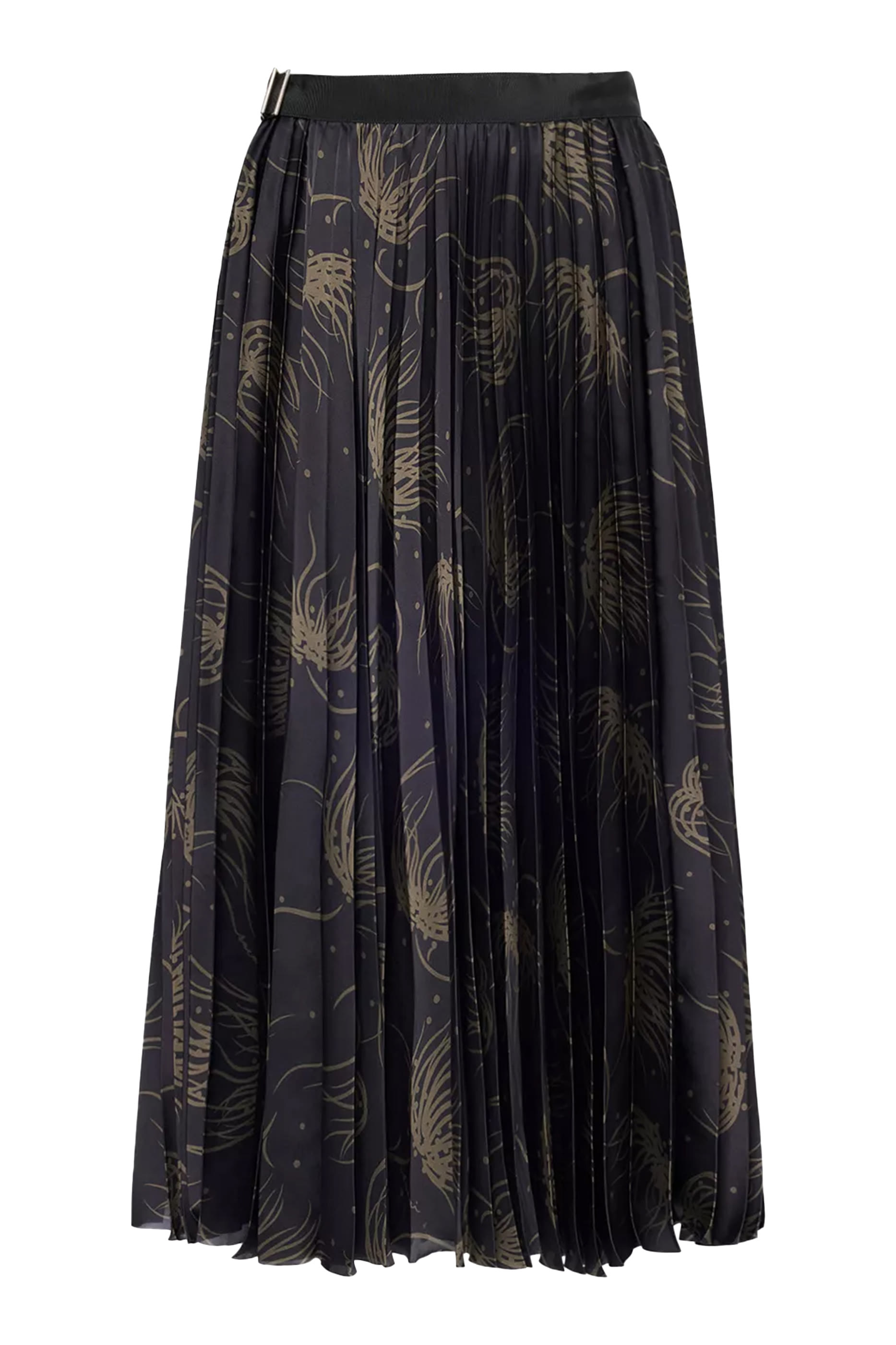 تنورة بنقشة نقاط وزهور