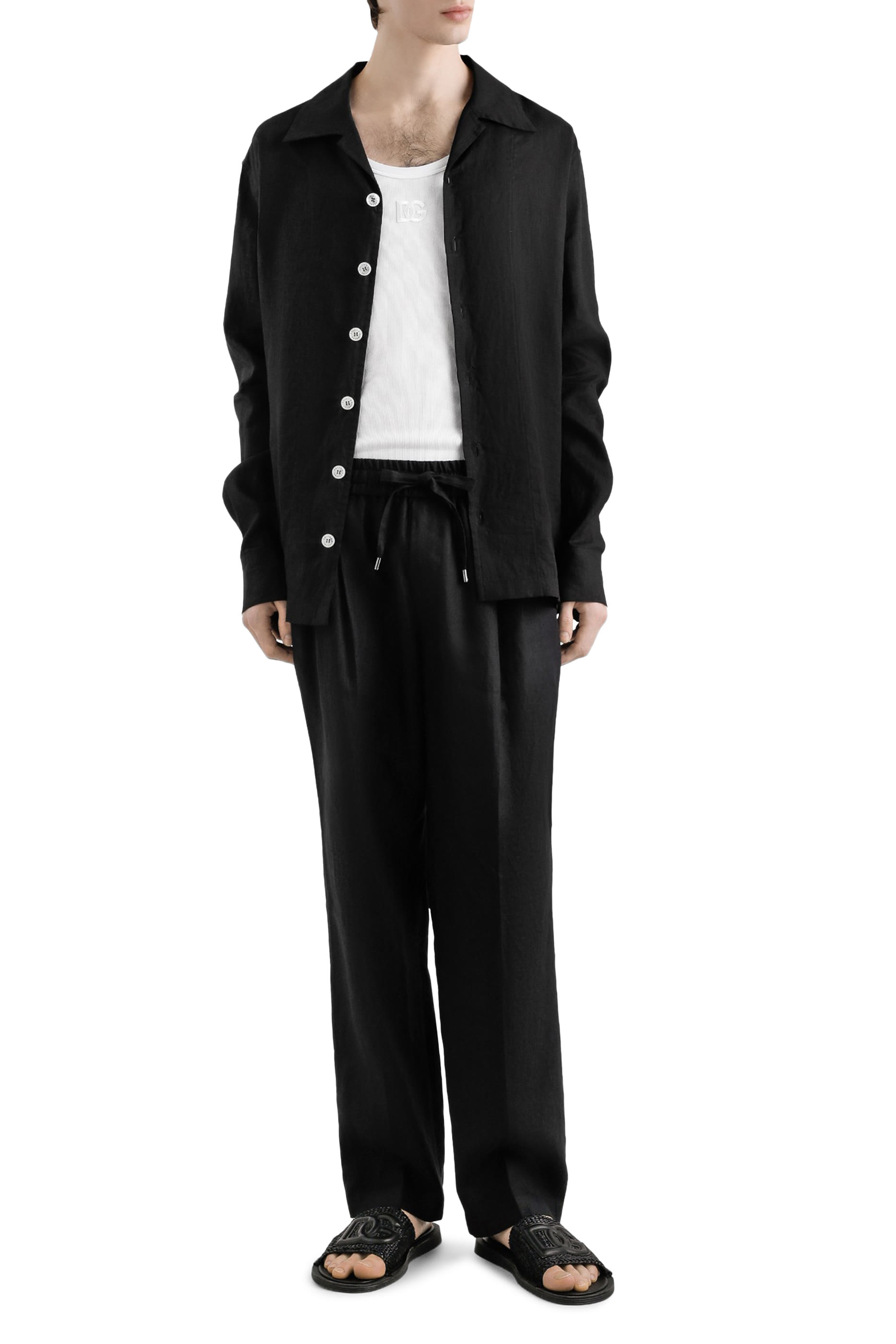 بلوزة بلا أكمام بتطريزات قطن