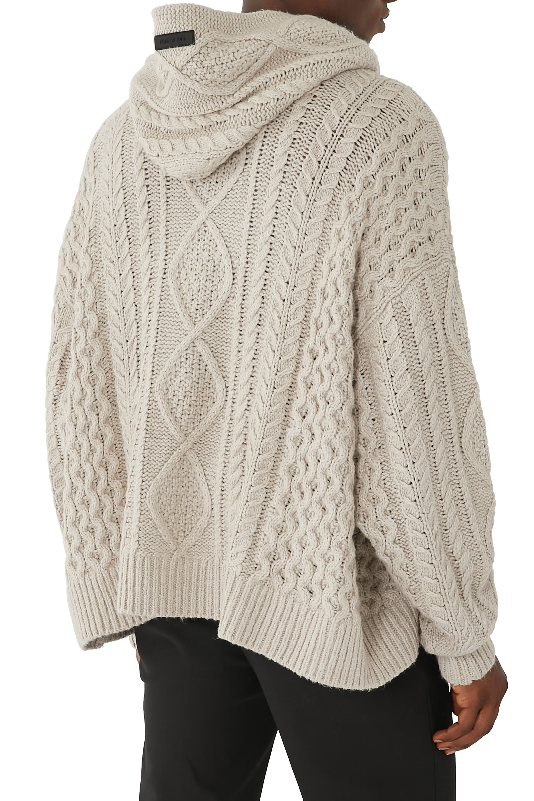 هودي نسيج بغرزة الضفيرة