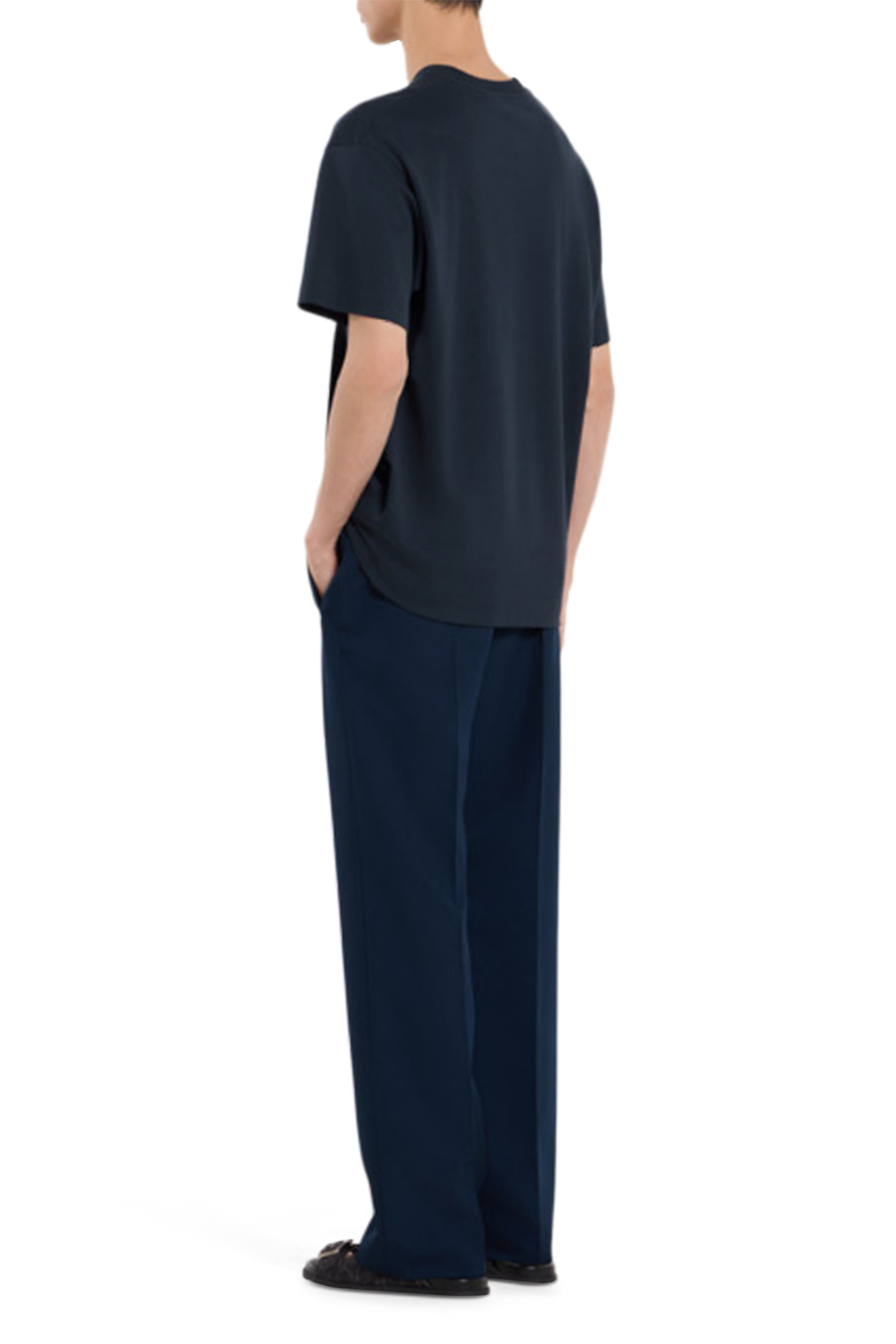 تيشيرت بتطريز شعار الماركة قطن جيرسيه