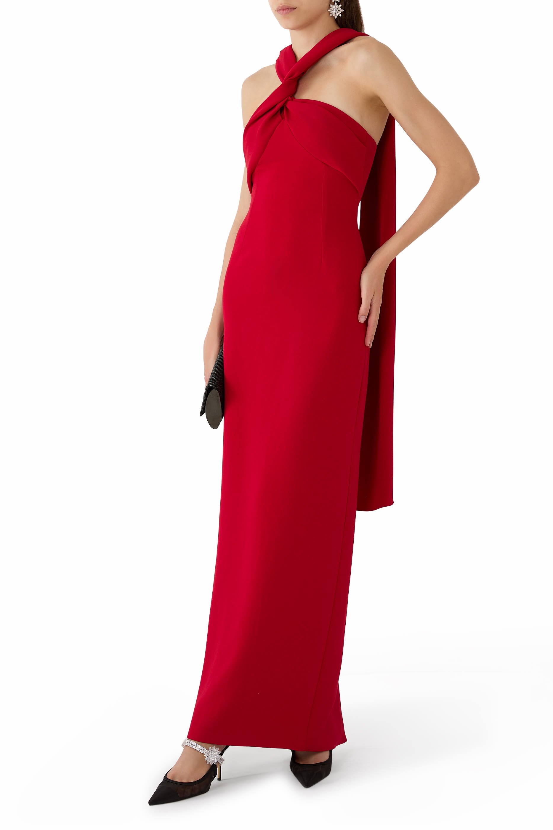 فستان رونا طويل برباط