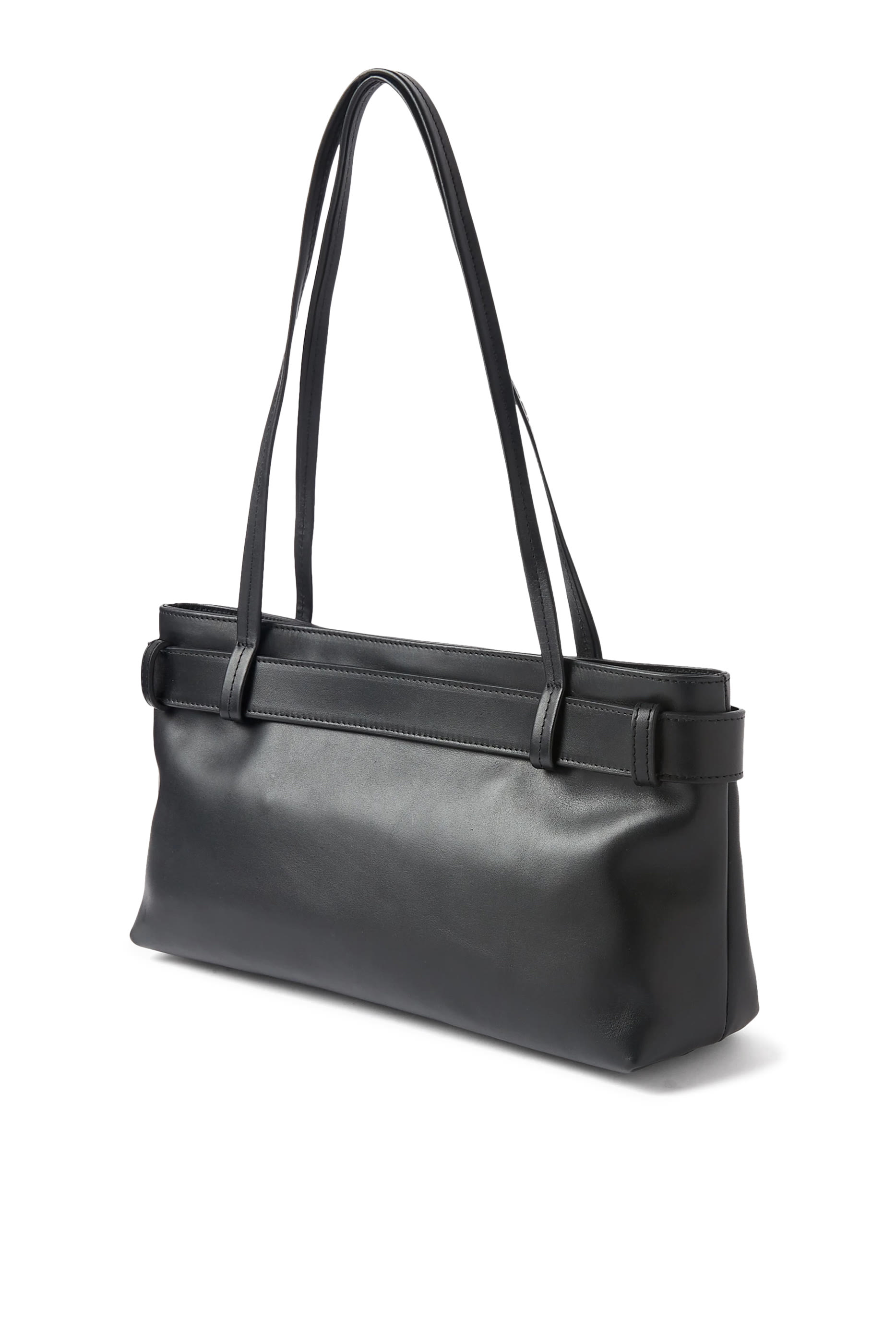 حقيبة بتصميم مستطيل مزينة بحزام