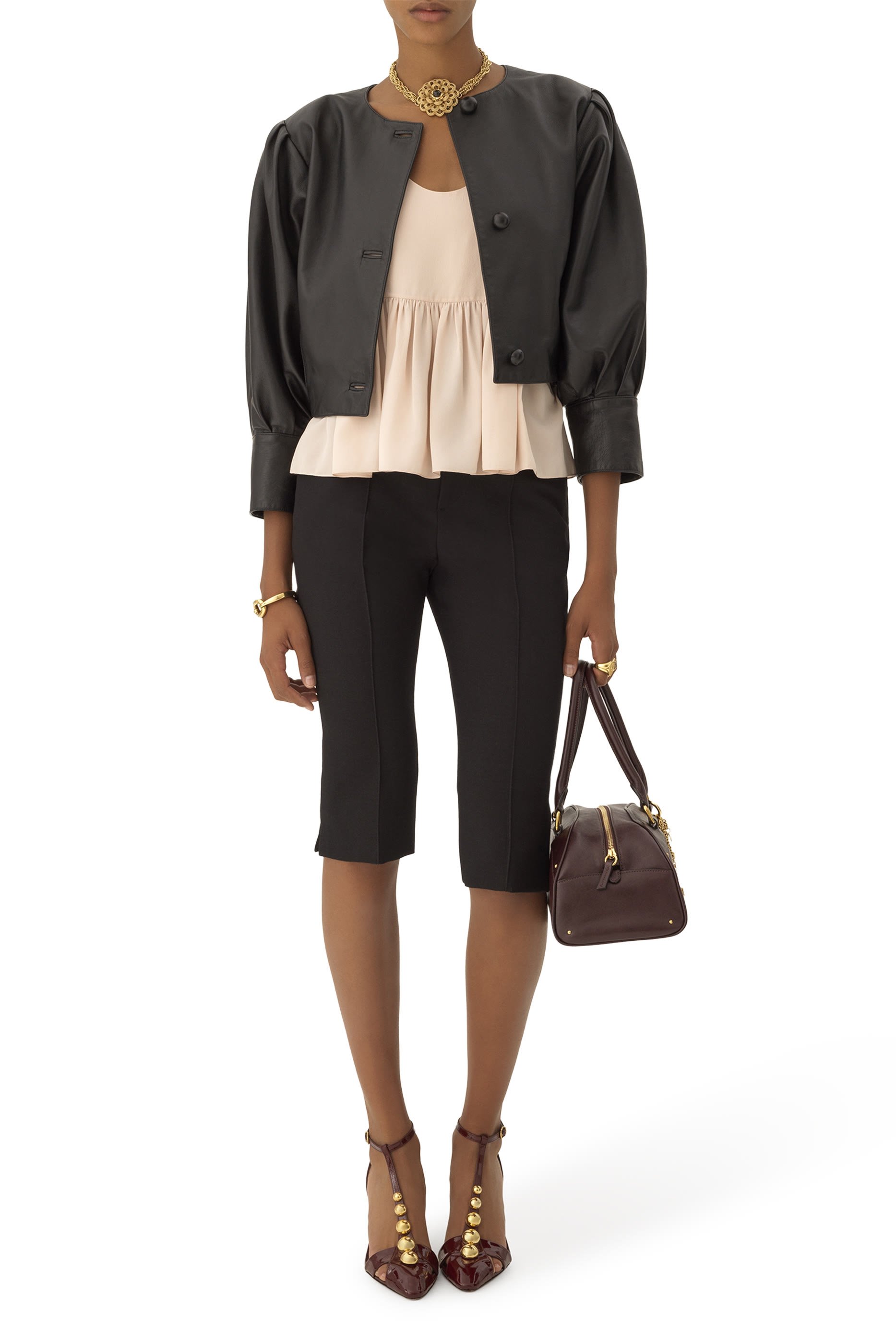 Gathered Sleeveless Top