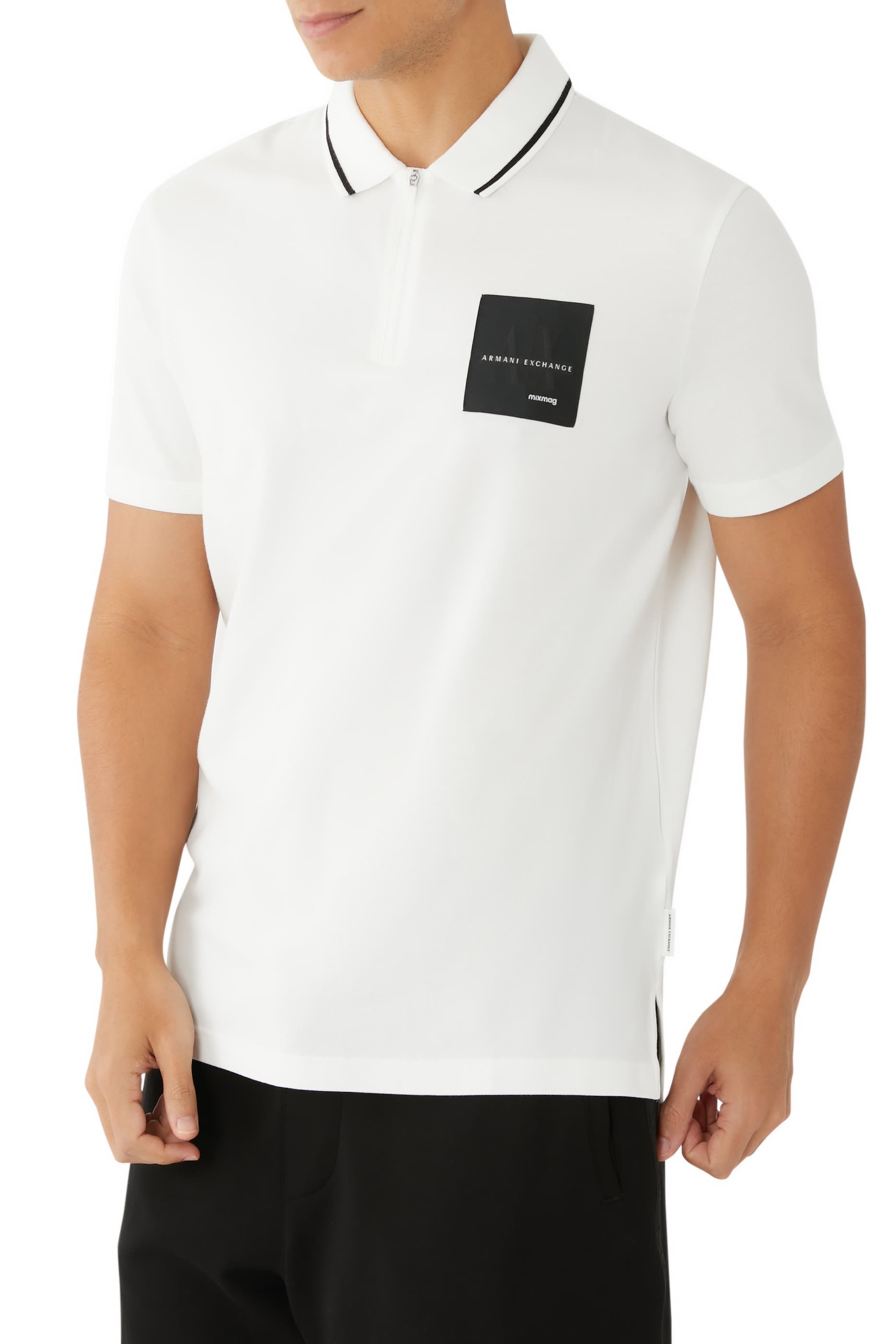 قميص بولو قطن بيكيه بأكمام قصيرة