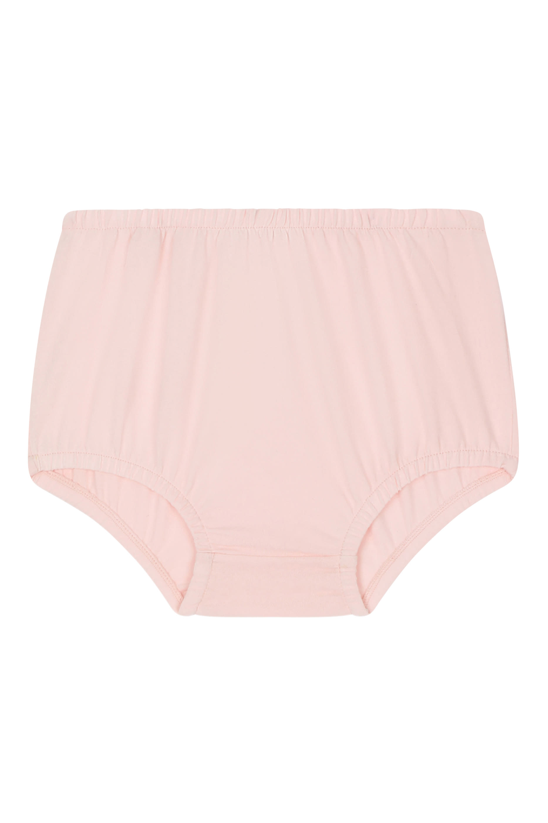 فستان متوسط الطول مزين كليا بنقشة شعار الماركة قماش متشابك للأطفال