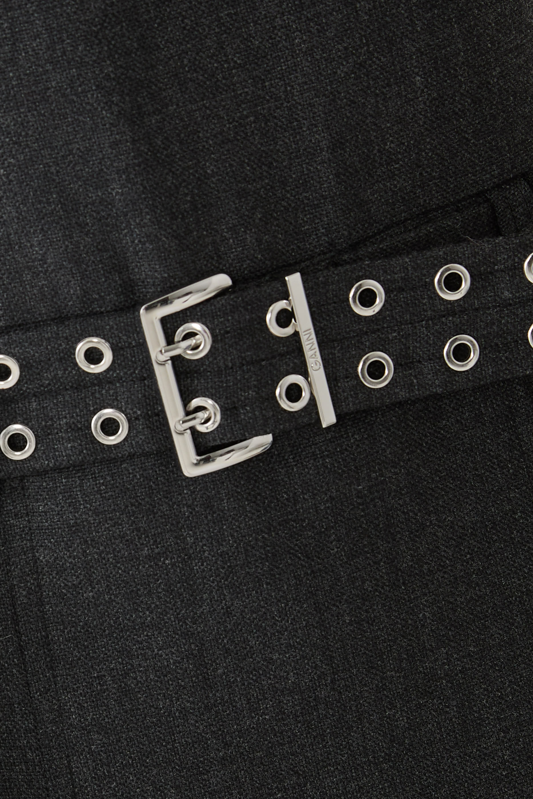 فستان قصير بحزام قماش بدل صوف