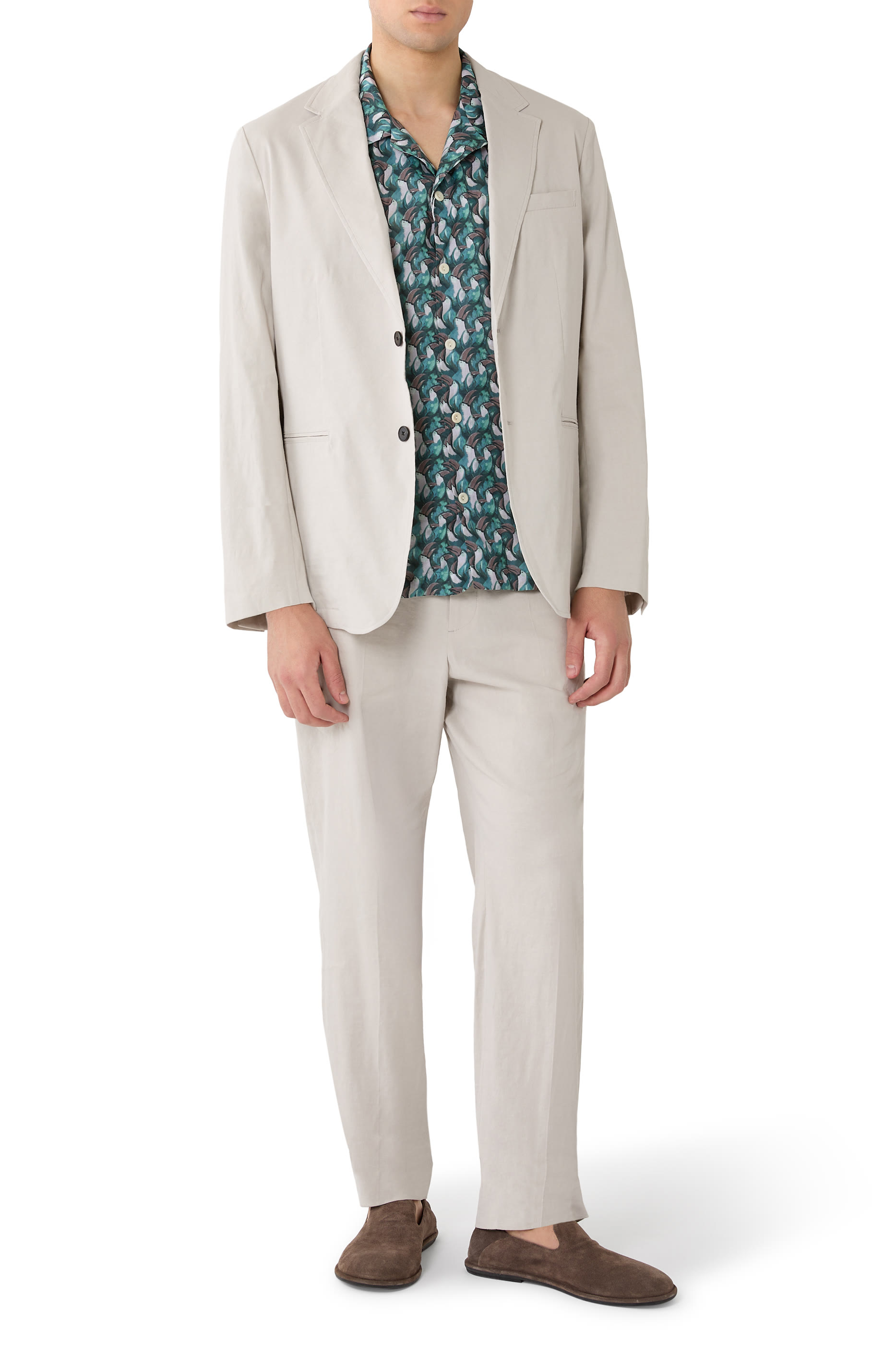 قميص ريزورت بنقشة