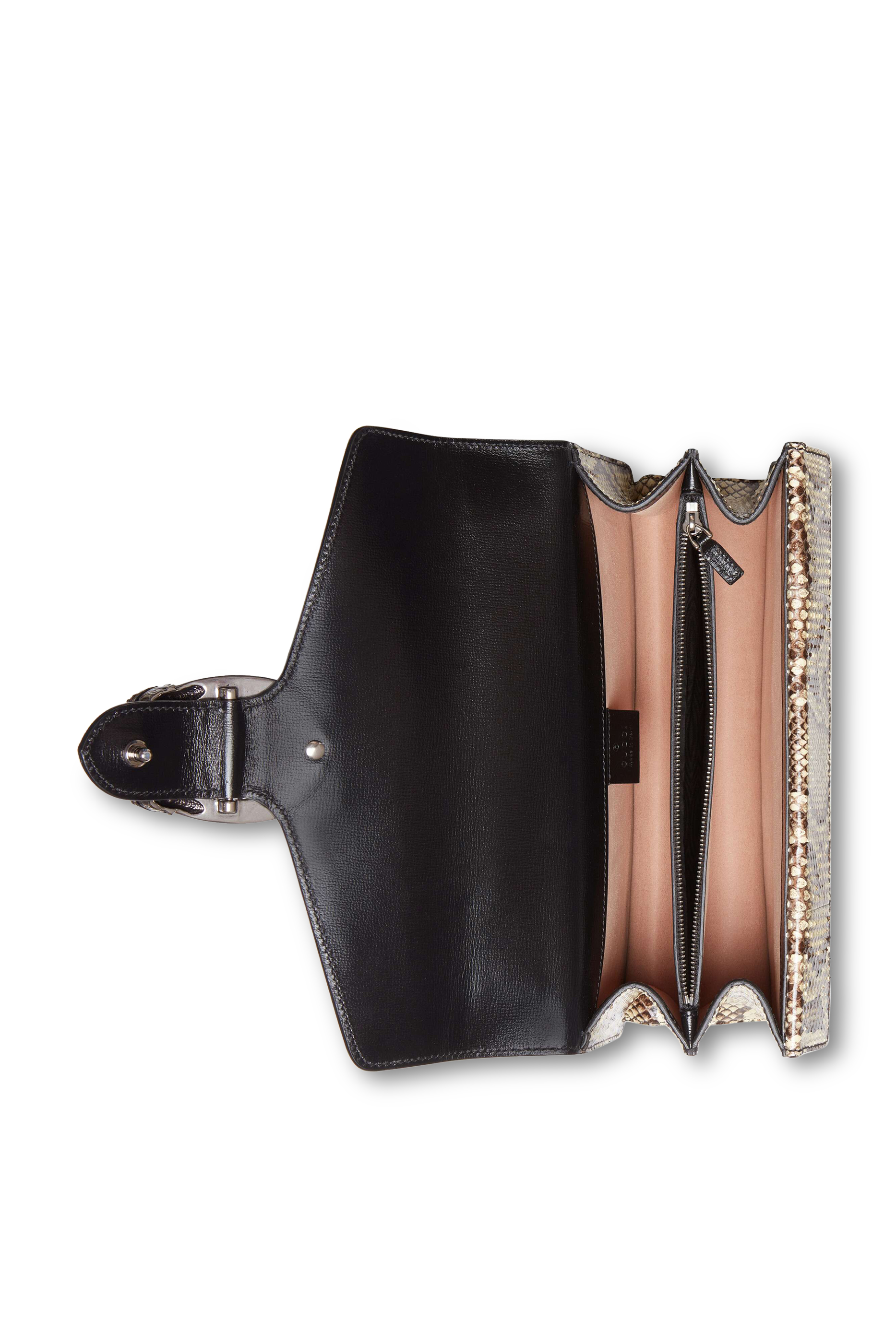 حقيبة كتف ديونيسوس صغيرة بحواف جلد الأفعى