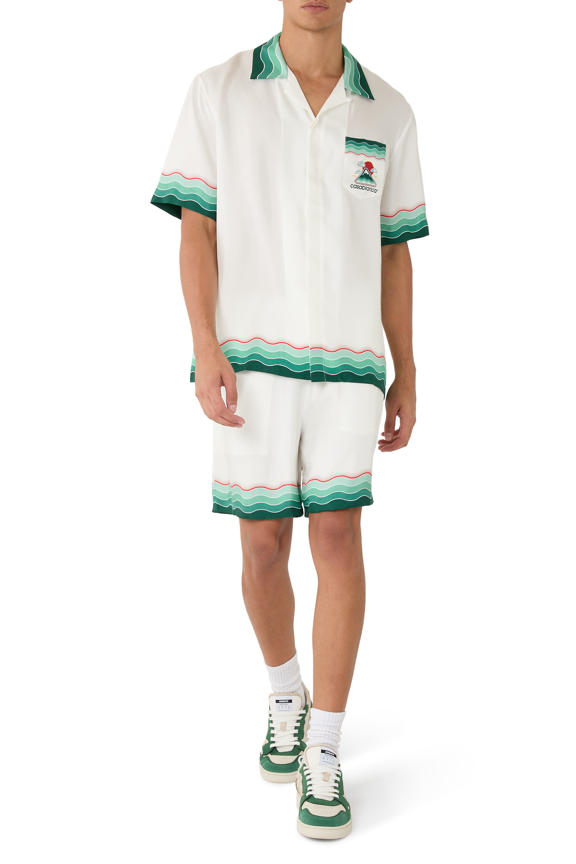 Montagne Ondulee Silk Shorts