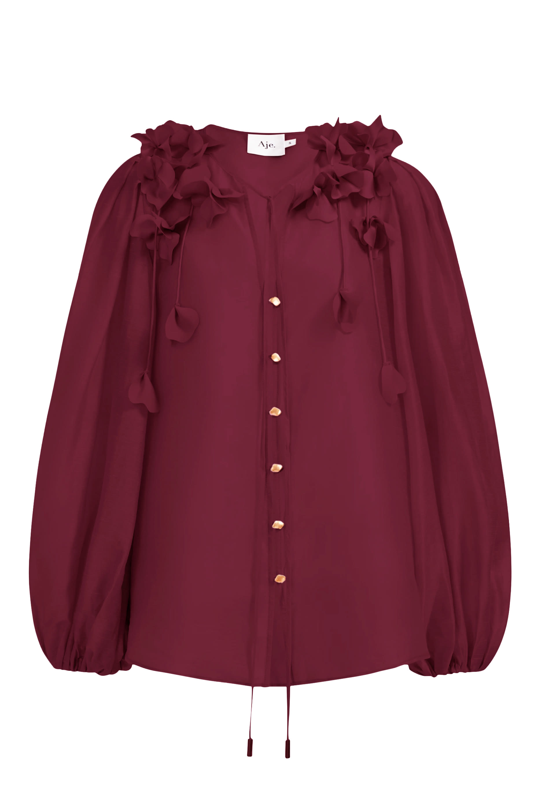 بلوزة كامي مزينة بأزهار