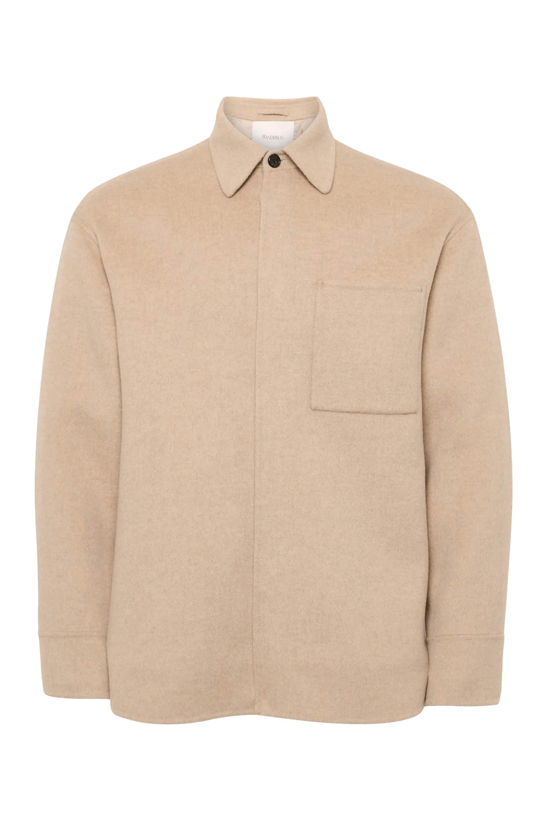 جاكيت بنمط قميص بقصة فضفاضة