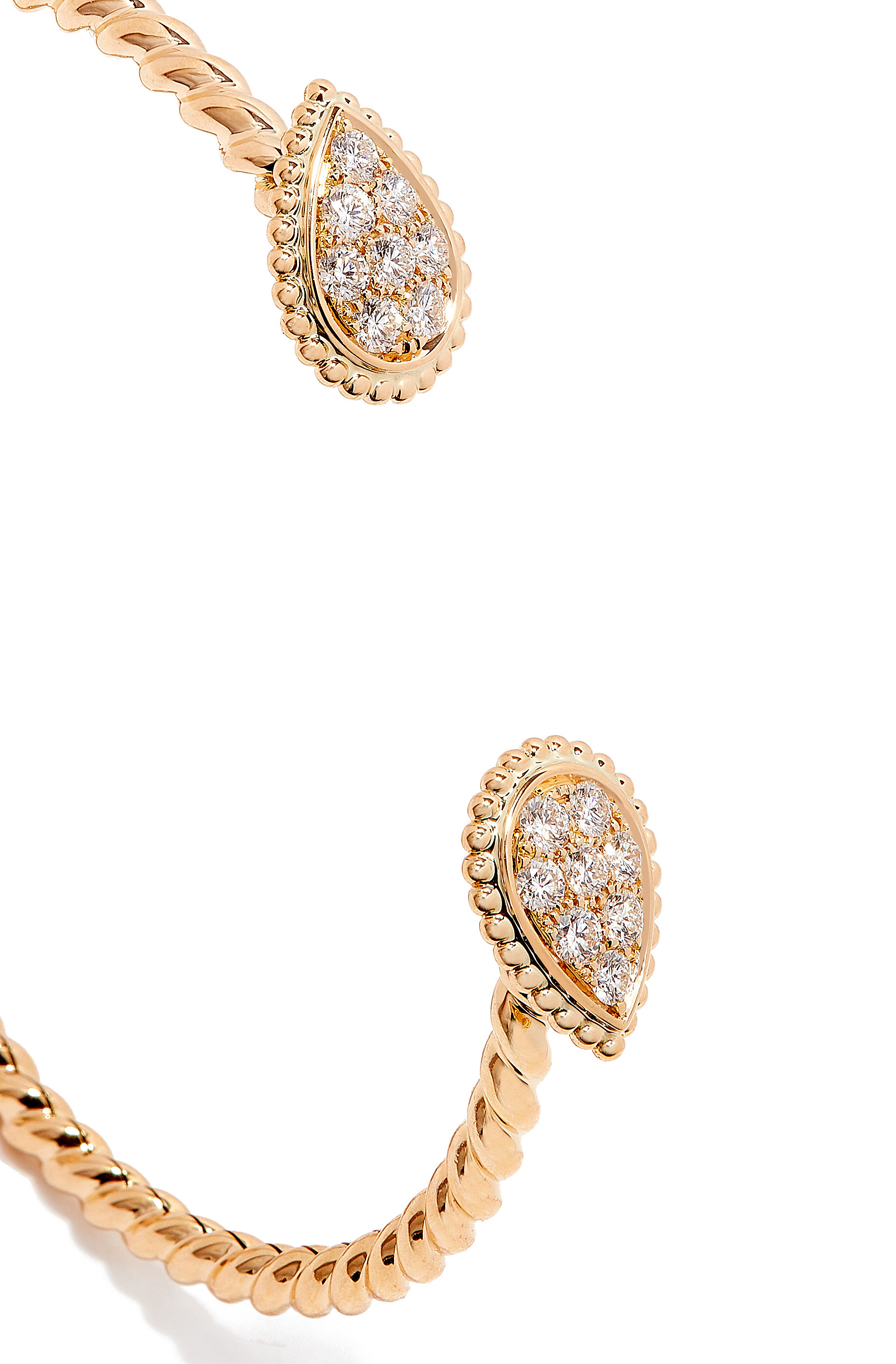 سوار سيربنت بوهيم بحلية صغيرة مرصعة بكوارتز والماس ذهب أصفر عيار 18