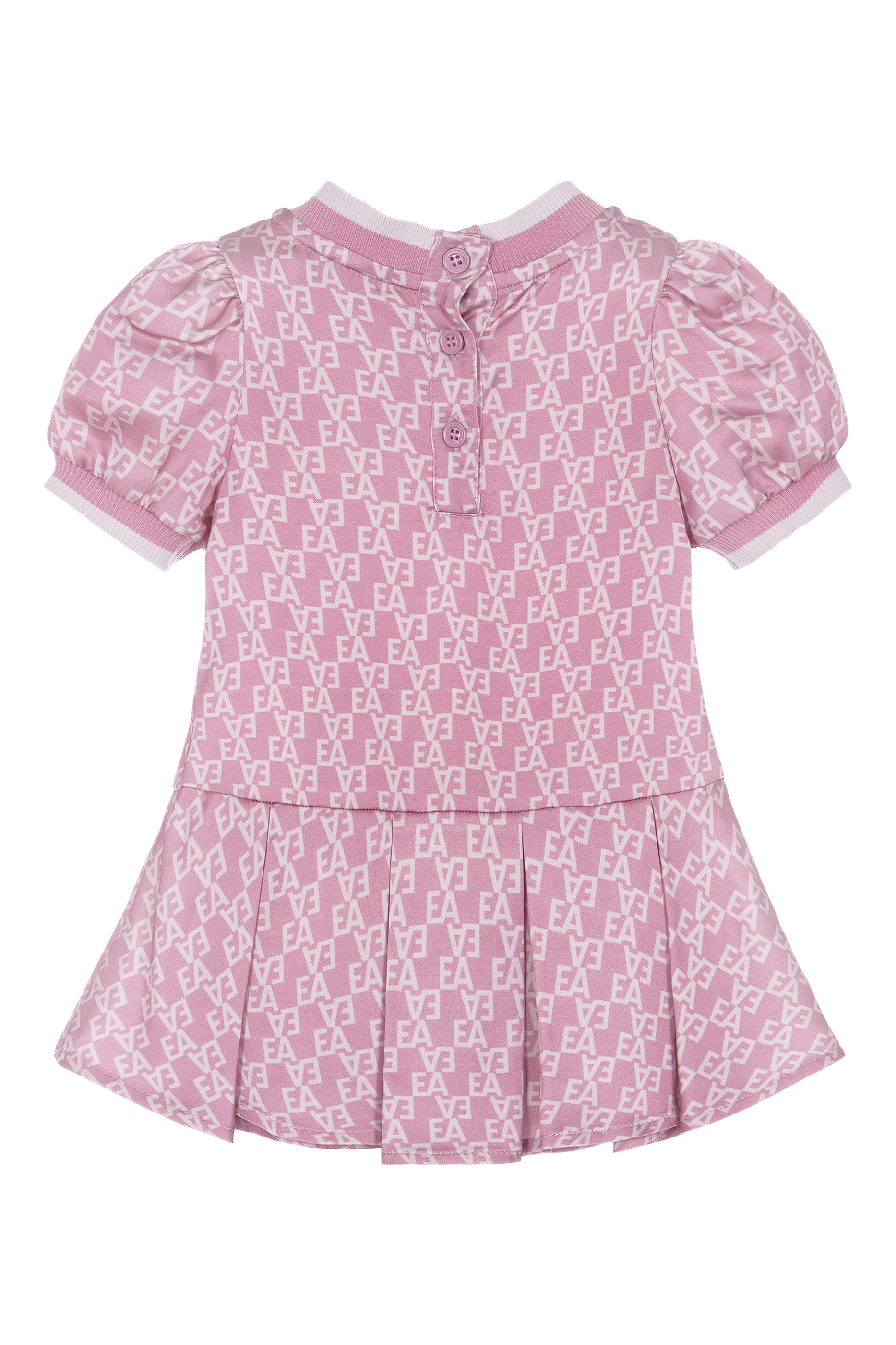 Kids All-Over EA Logo Viscose Dress