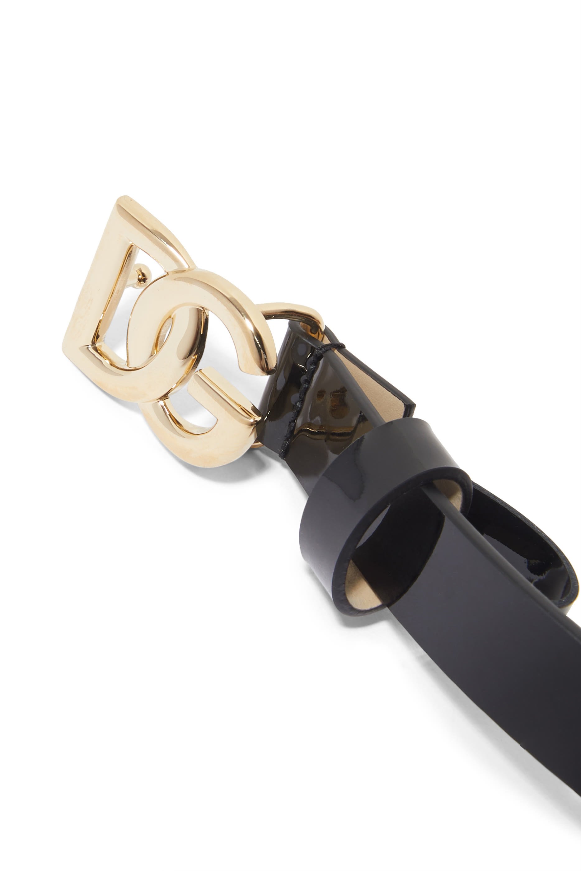 حزام للأطفال بإبزيم بحرفي شعار الماركة