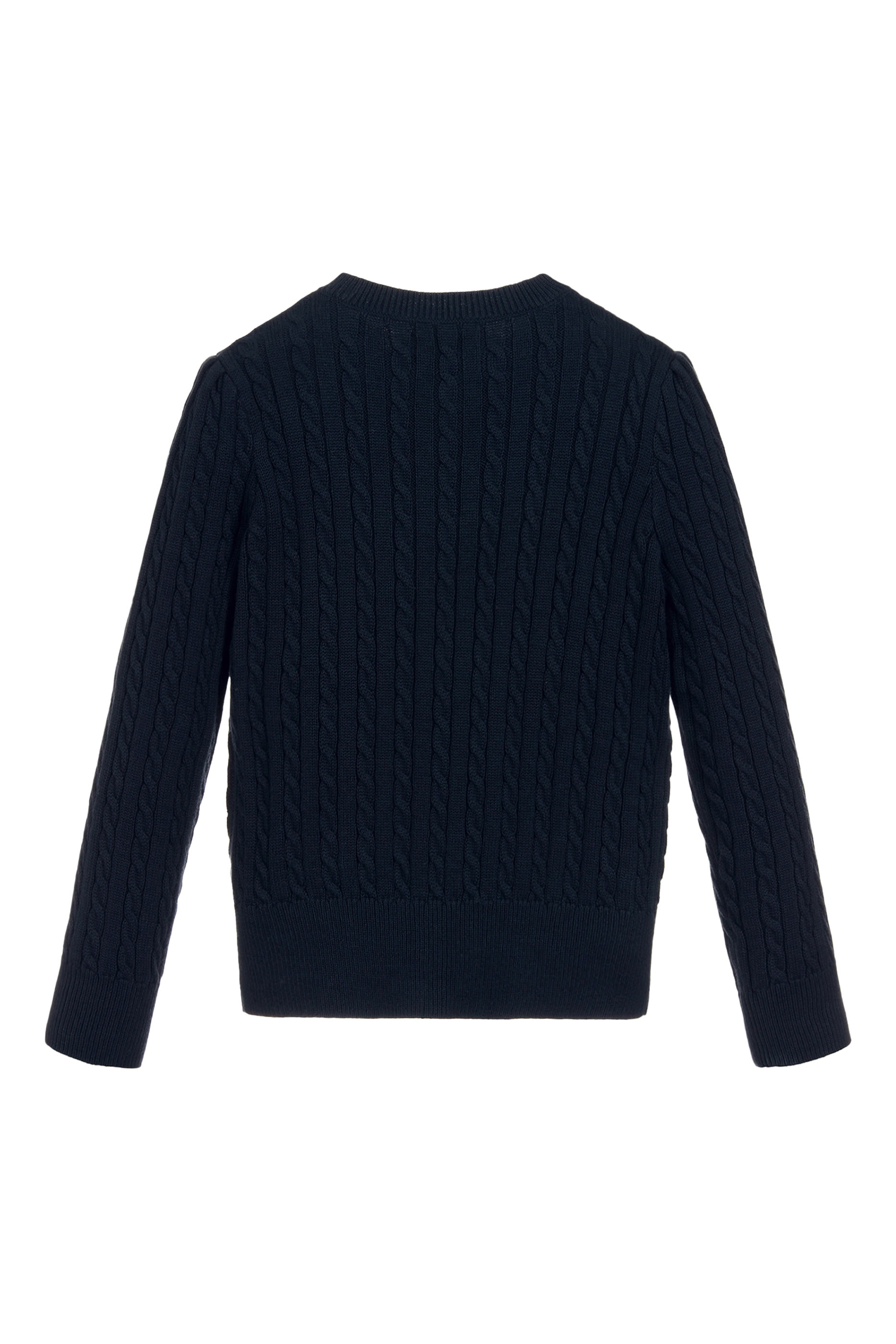 كارديغان قصير منسوج بغرزة الضفيرة للأطفال