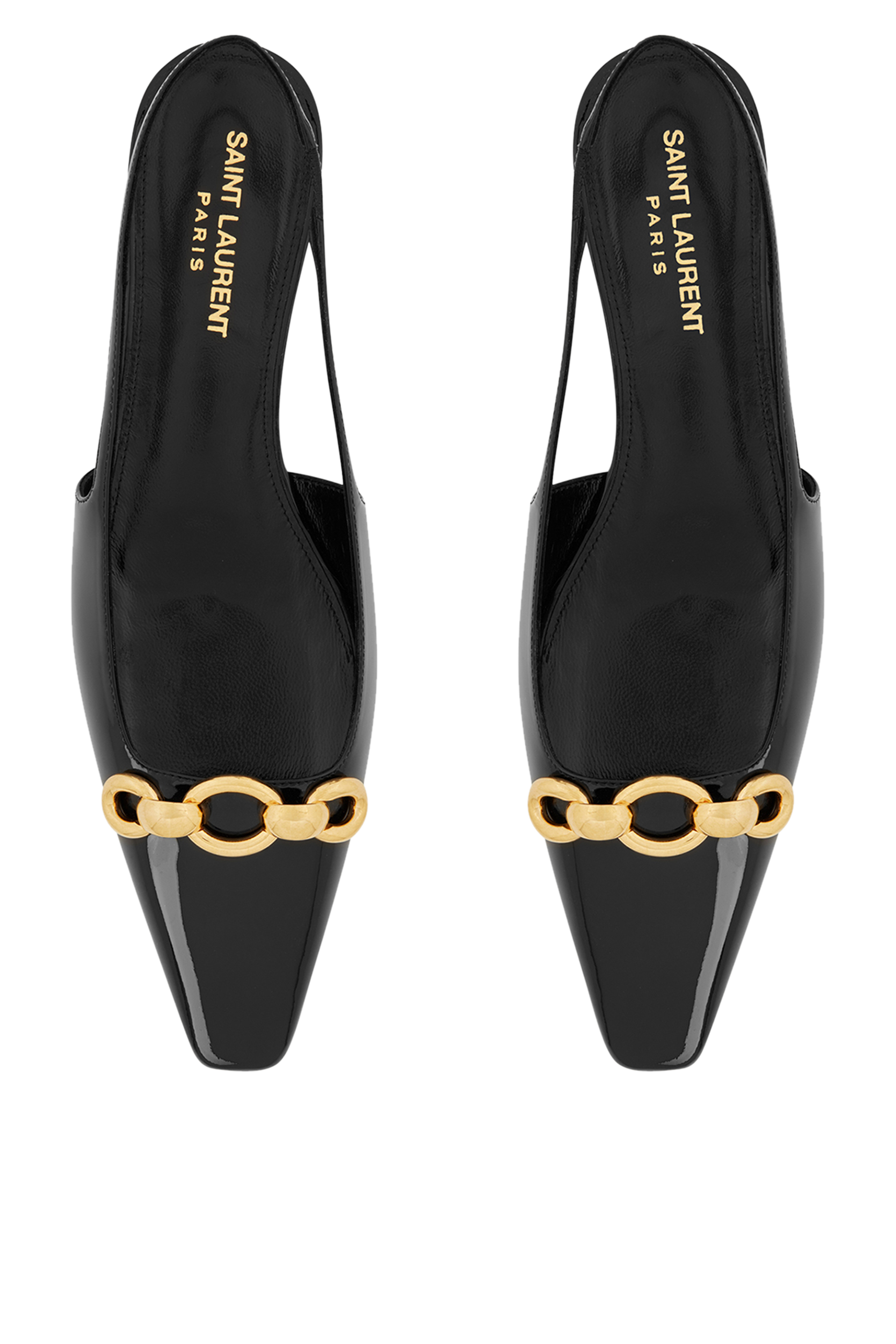 حذاء بالرينا بليد جلد بسير خلفي وكعب مسطح