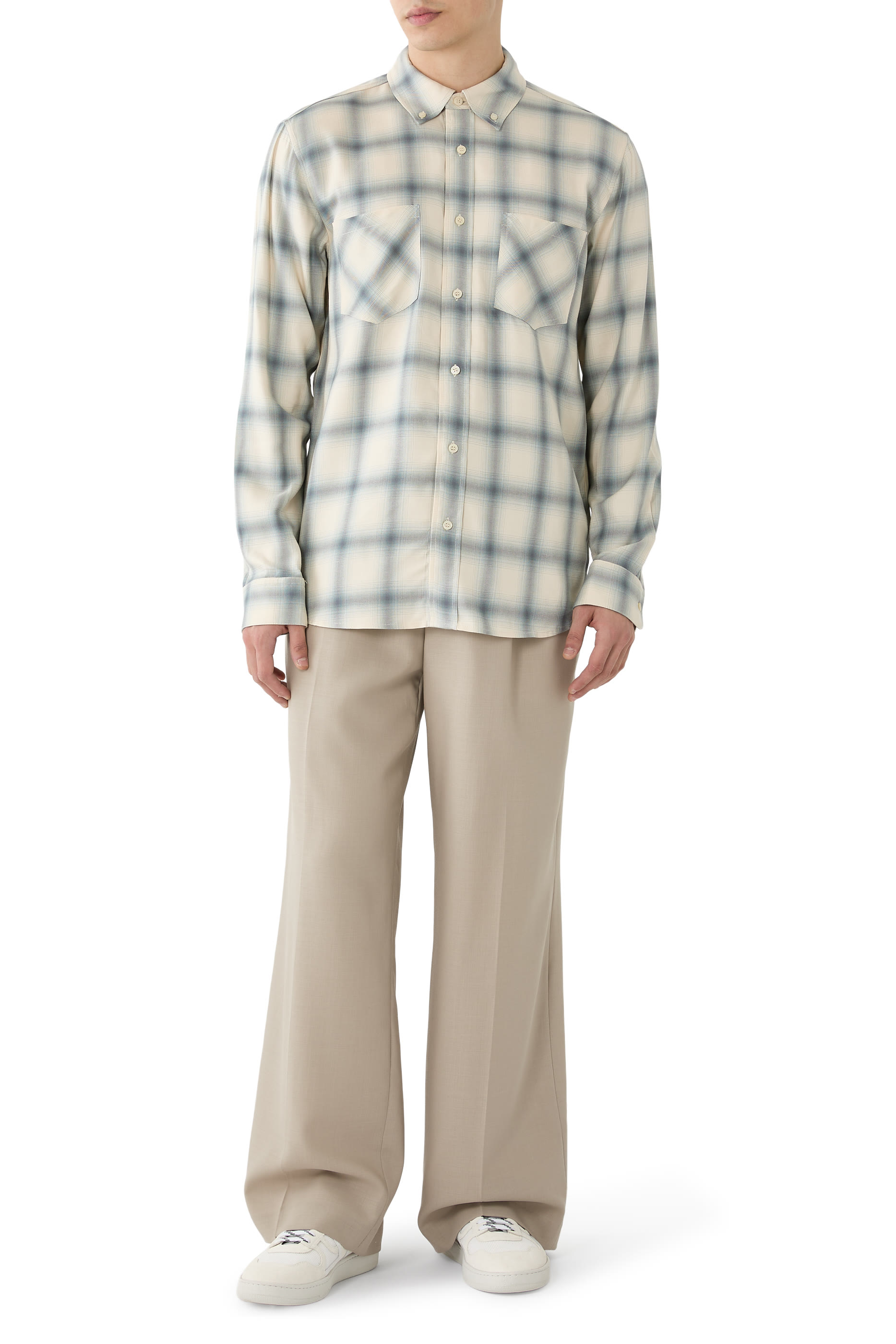 قميص رينيك بنقشة مربعات