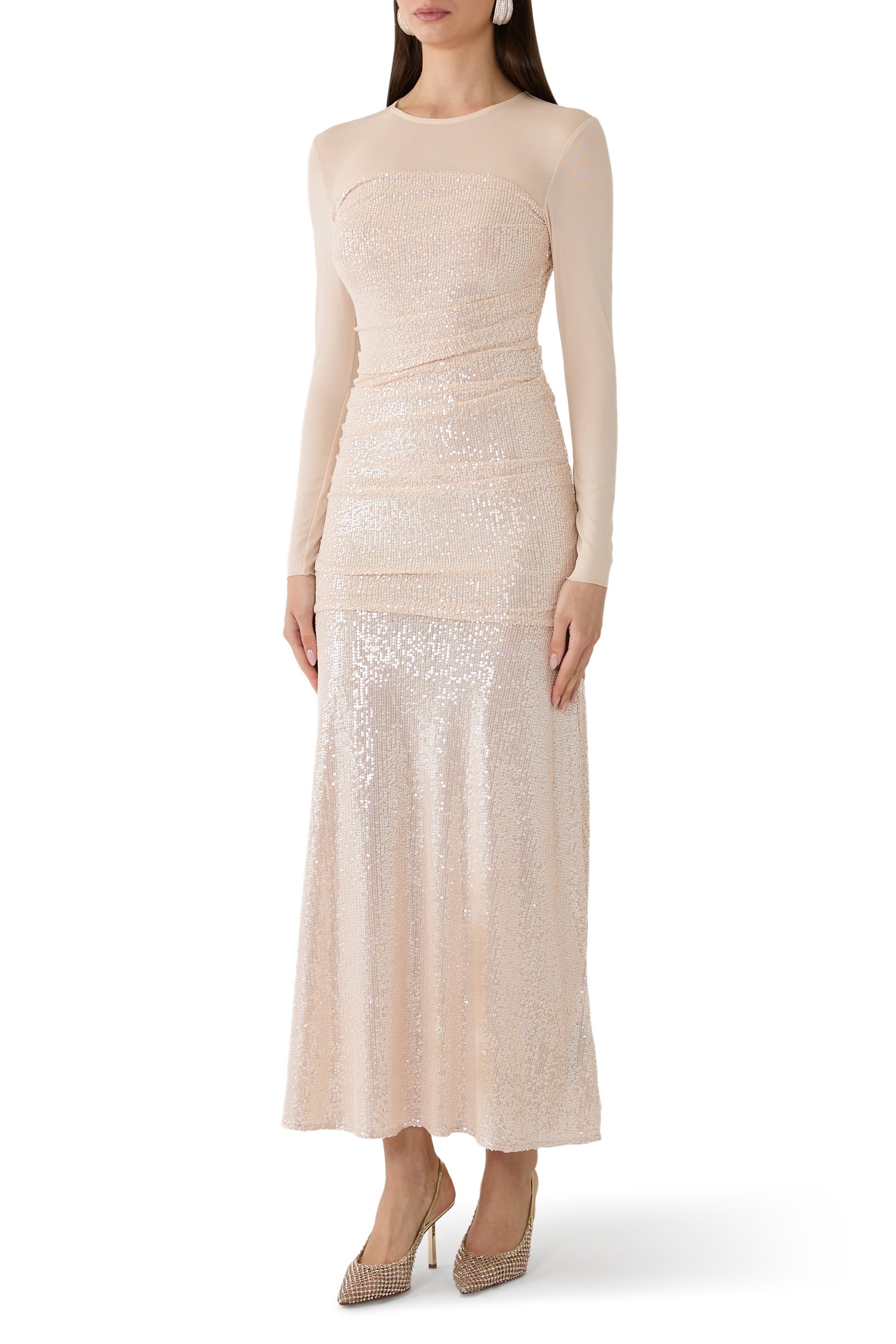 فستان سهرة جوزفين بأكمام طويلة 