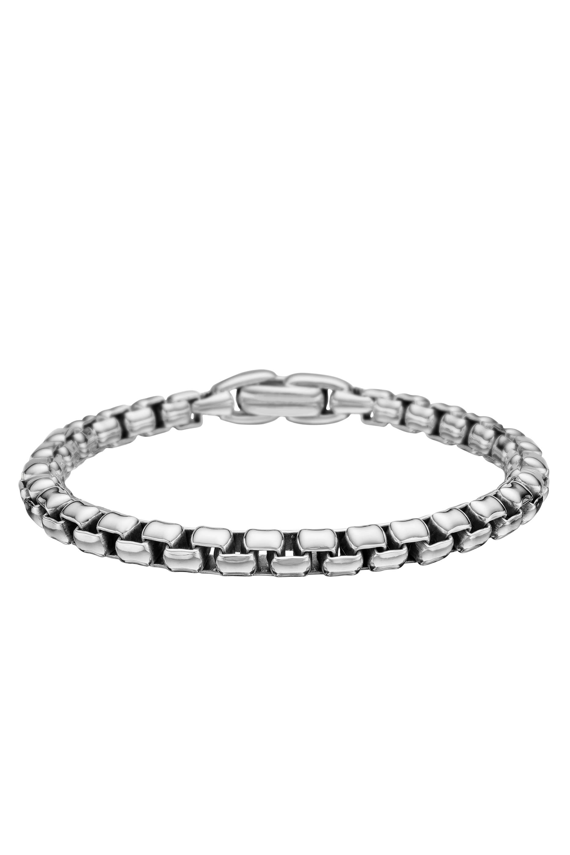 Box Chain Bracelet, Sterling Silver