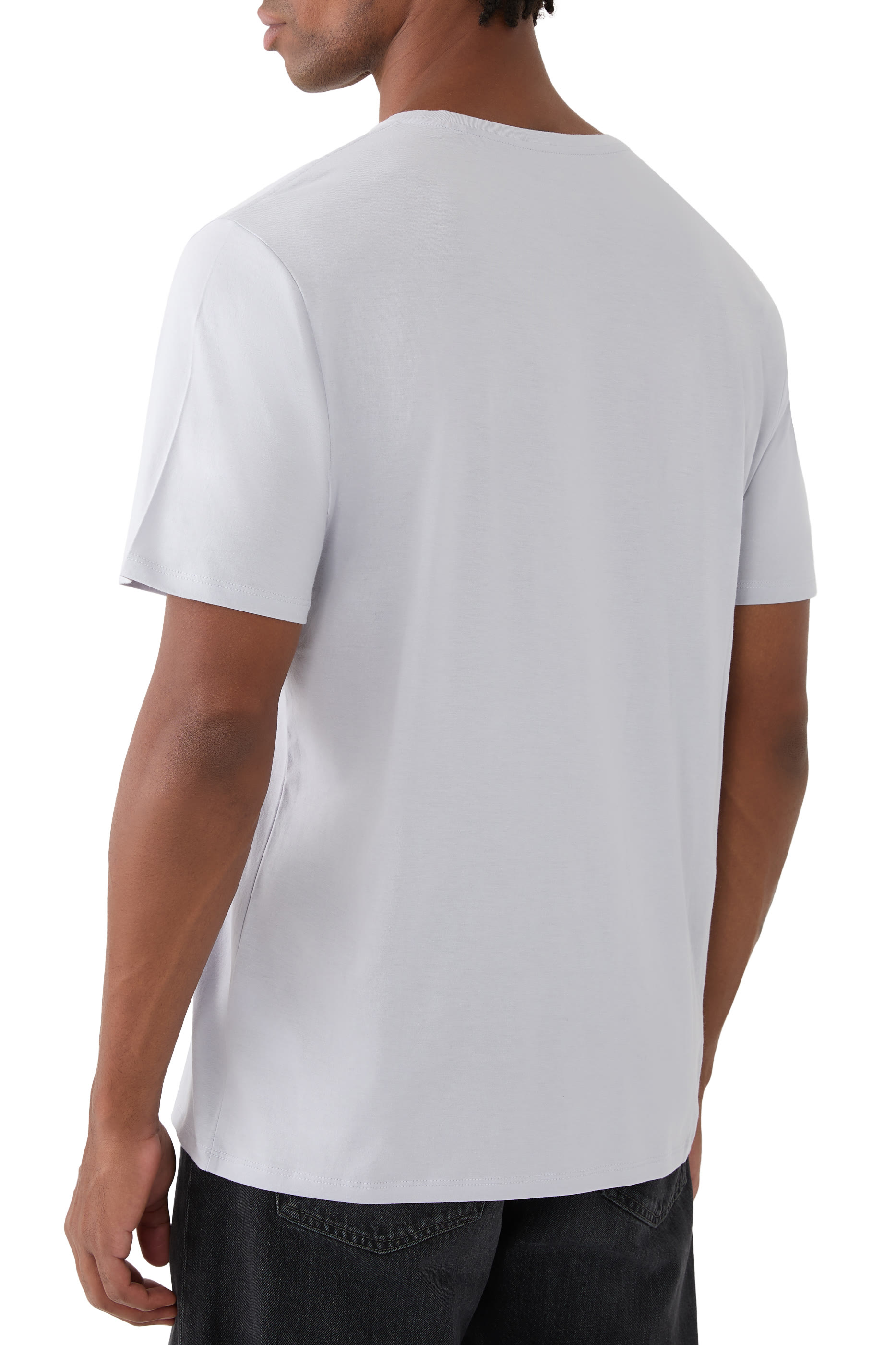 تيشرت بياقة ضيقة قطن بيما