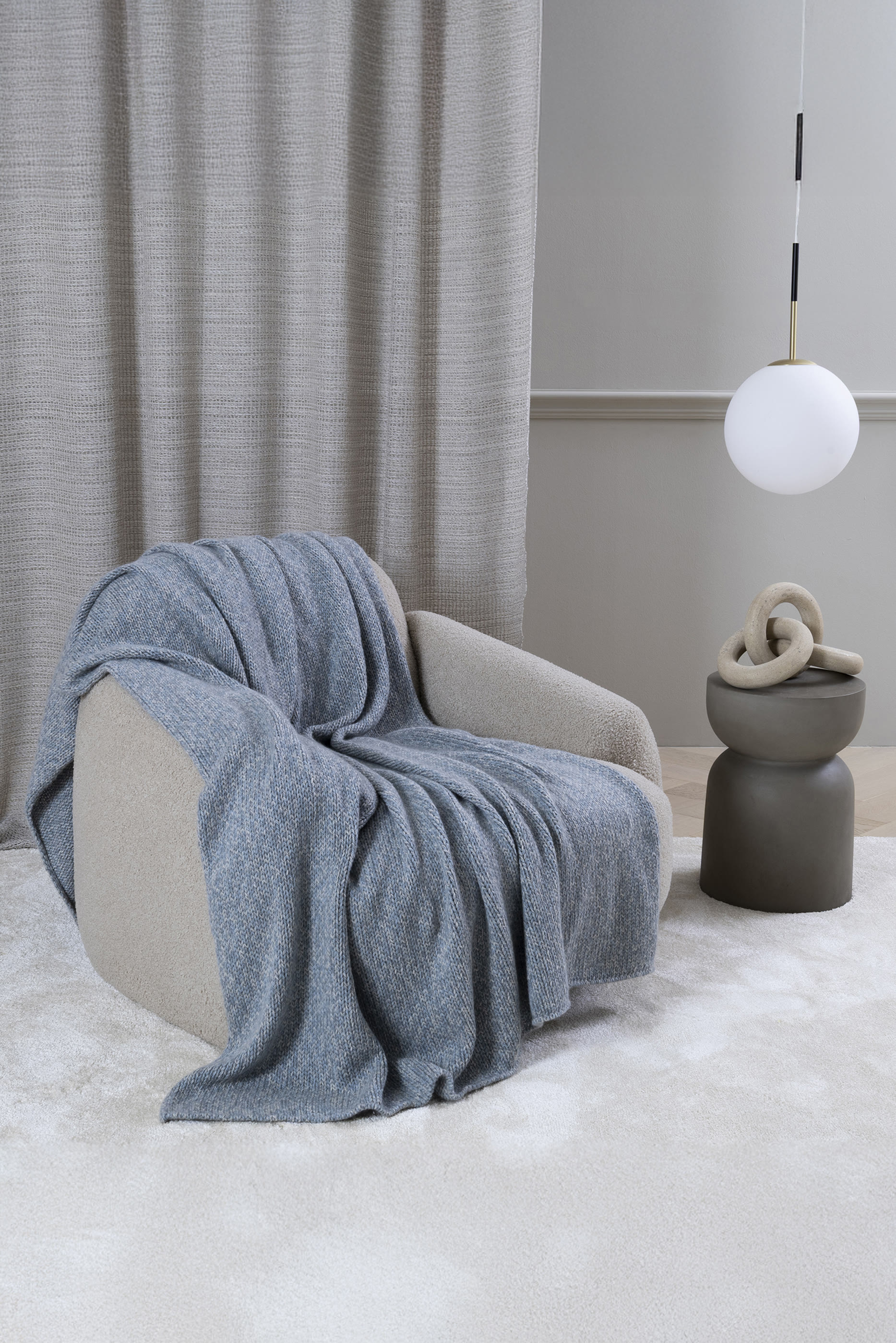 Mouliné Blow Cashmere Throw