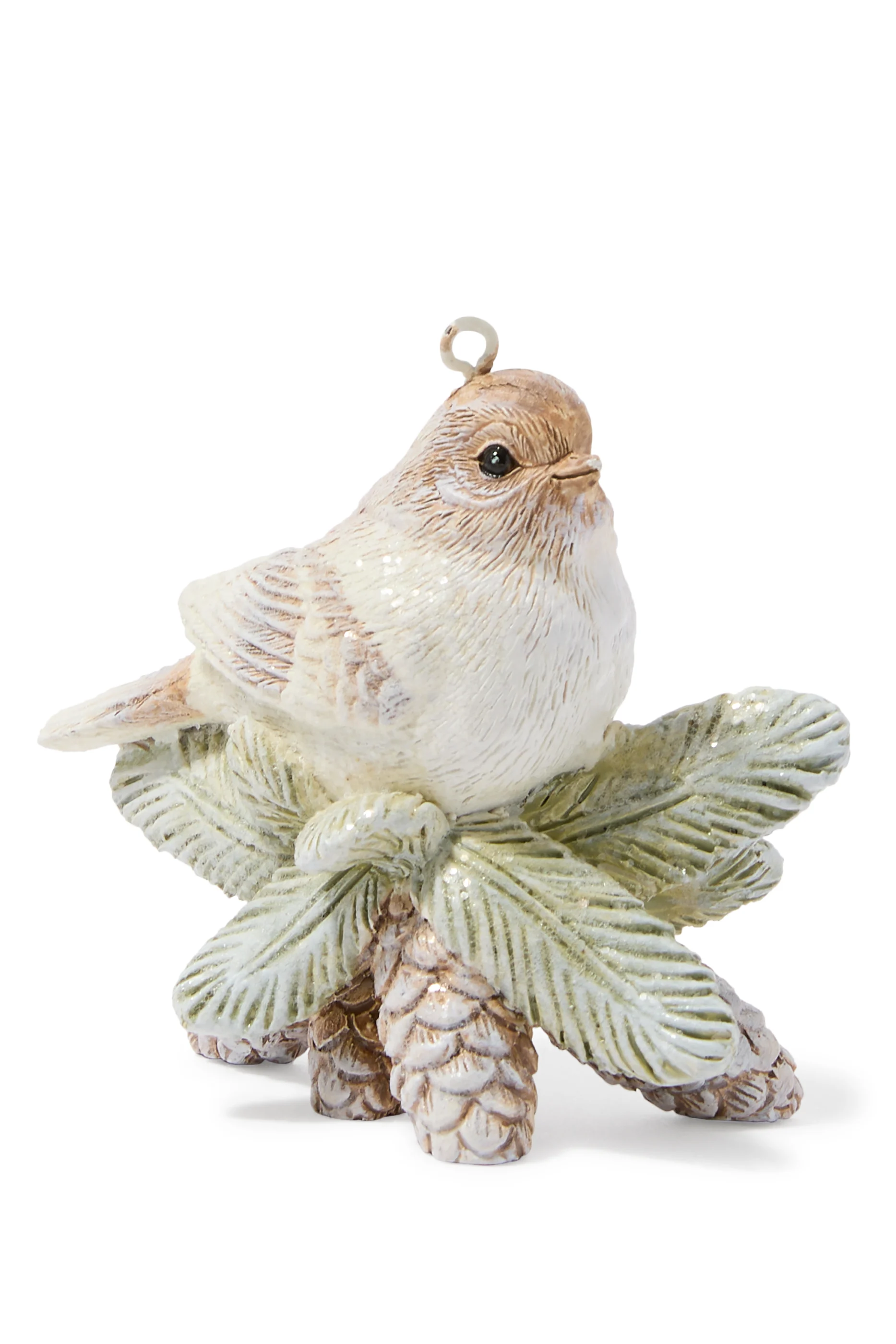 Bird on Pinecone Ornament