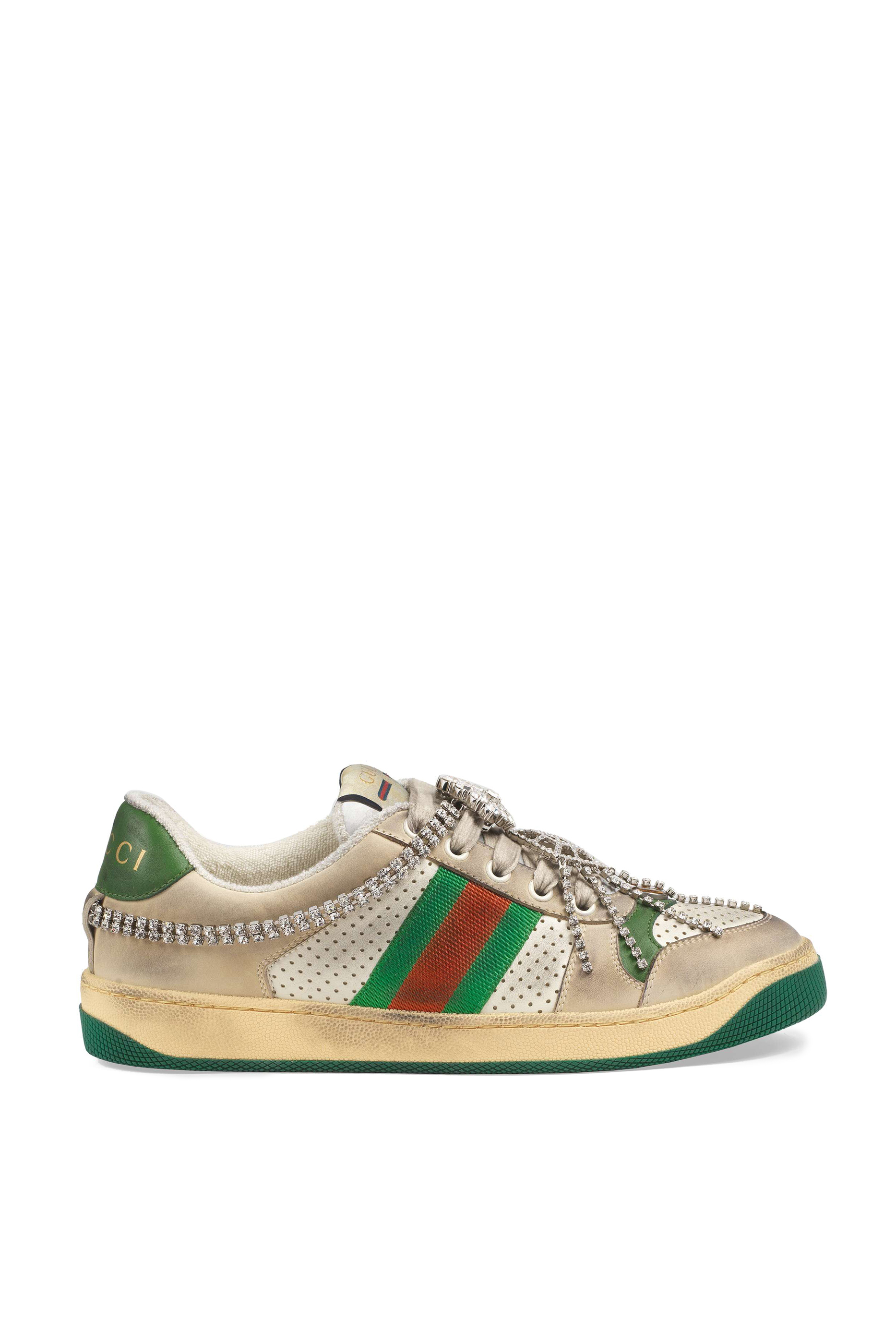 سنيكرز سكرينر جلد مطرز