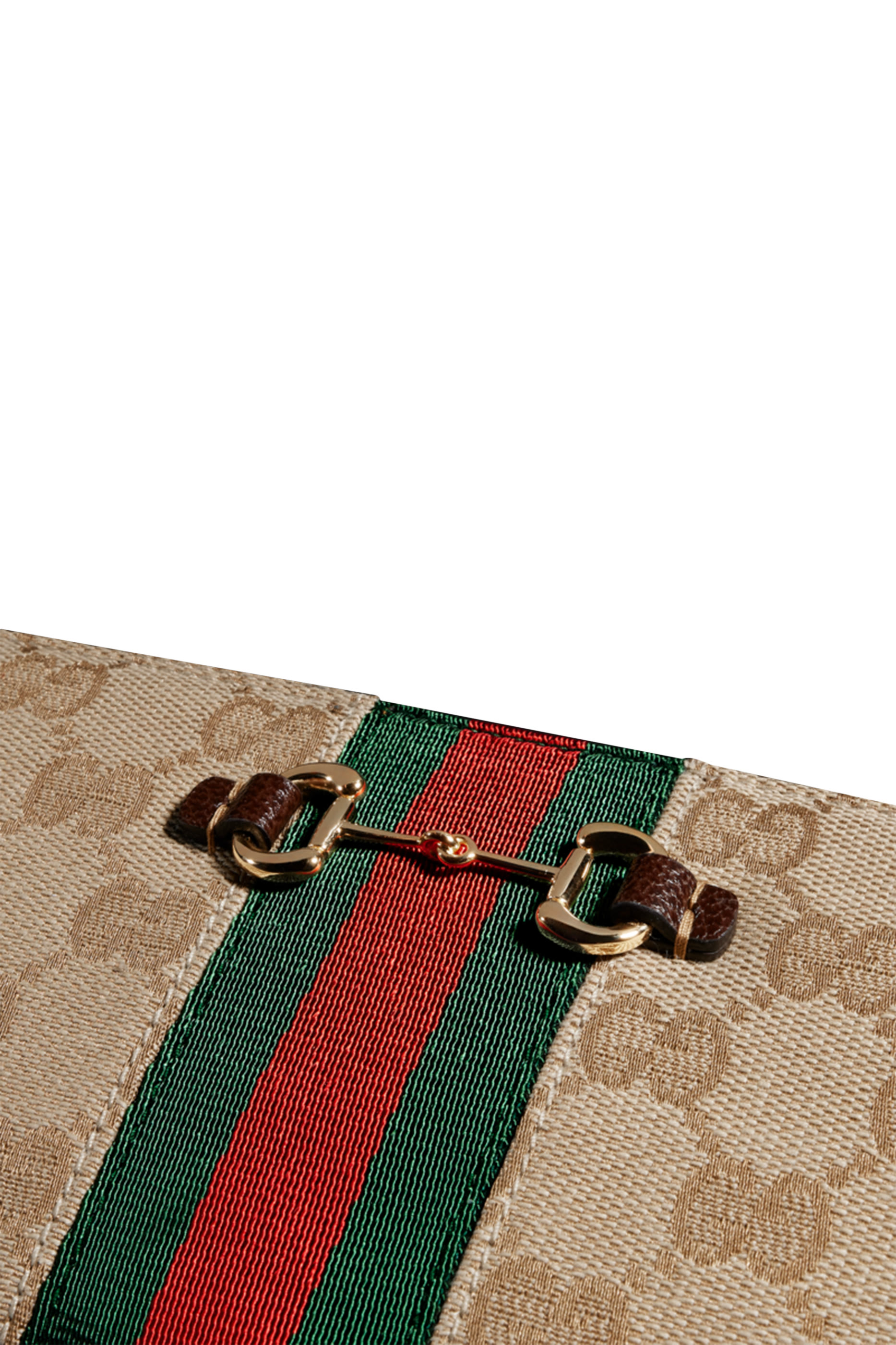 محفظة بسحاب محيط بشريط ويب وحلية لجام الحصان