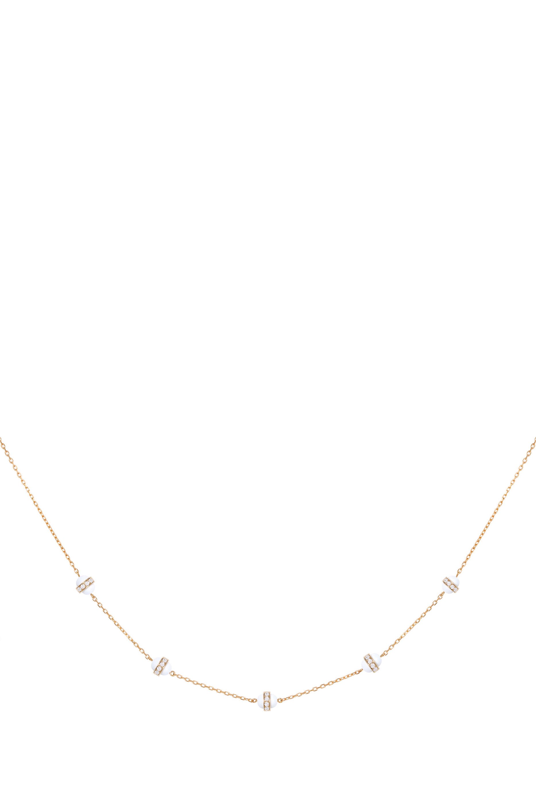 The 5 Dots Hydrogen Necklace, 18k Yellow Gold & Diamonds